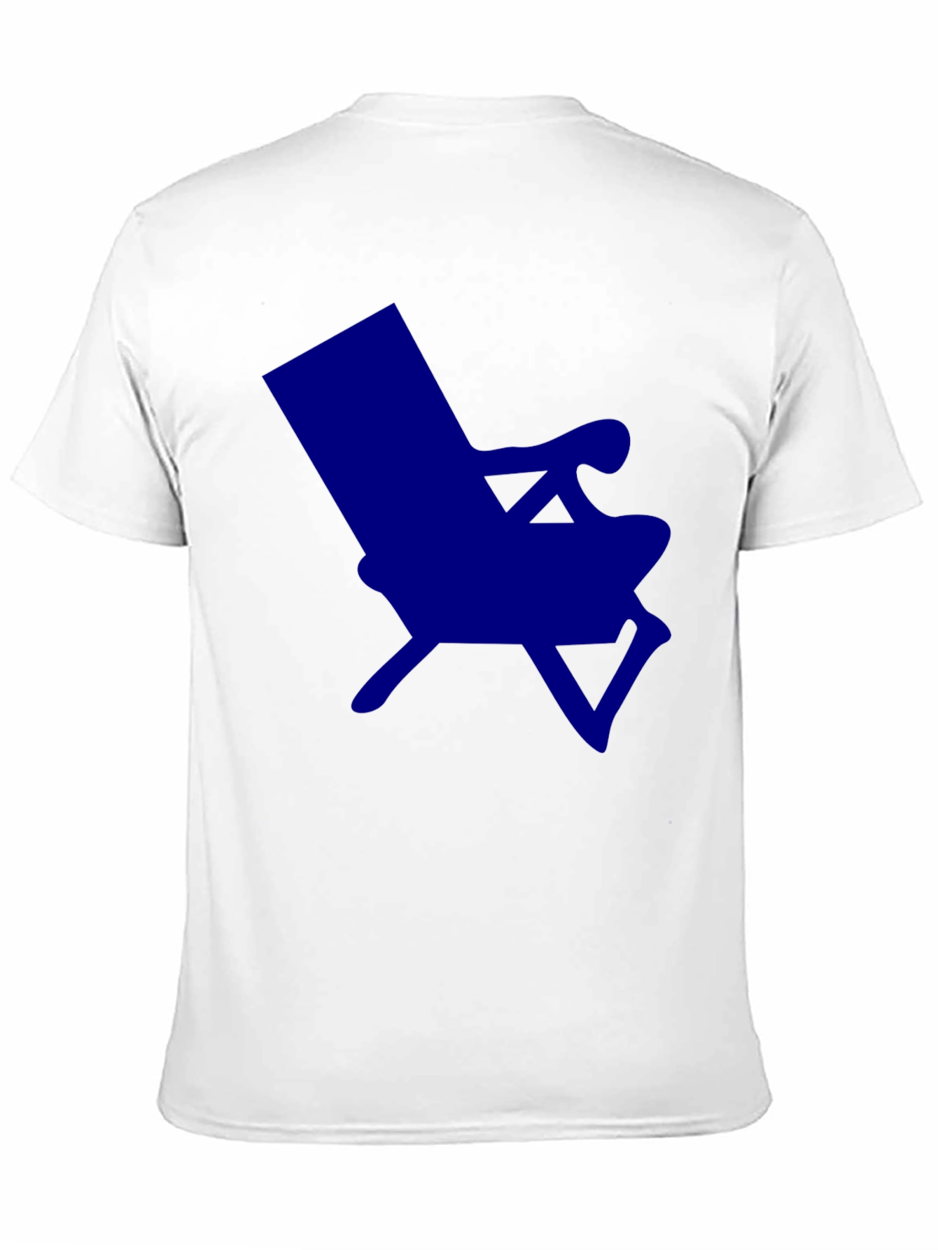 Modern Blue Chair Graphic T-Shirt - Casual Style