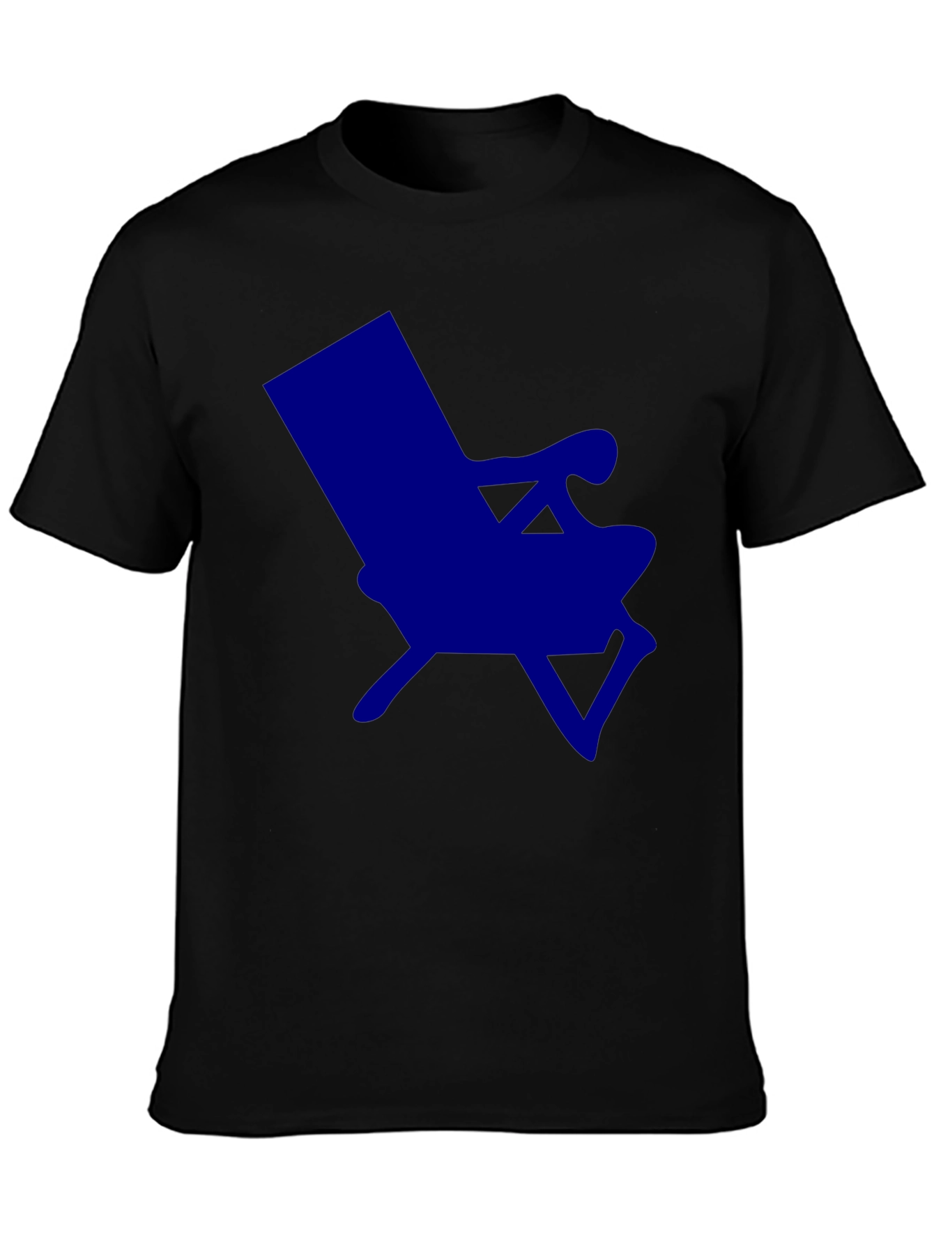 Modern Blue Chair Graphic T-Shirt - Casual Style