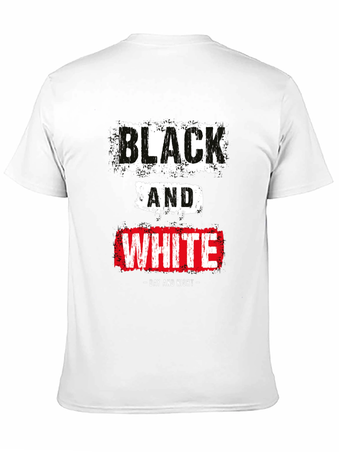 Black & White Day Night Graphic T-Shirt