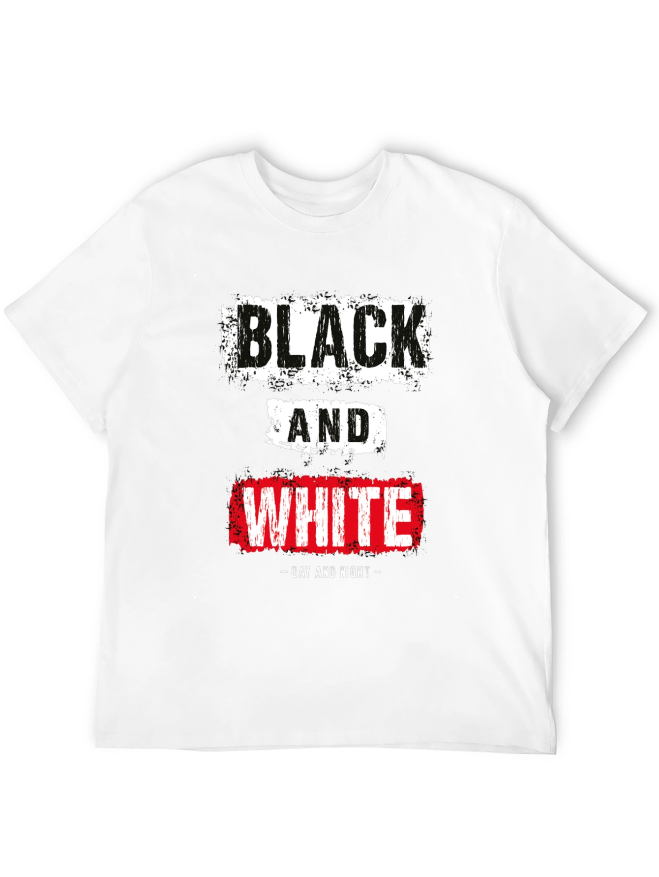 Black & White Day Night Graphic T-Shirt