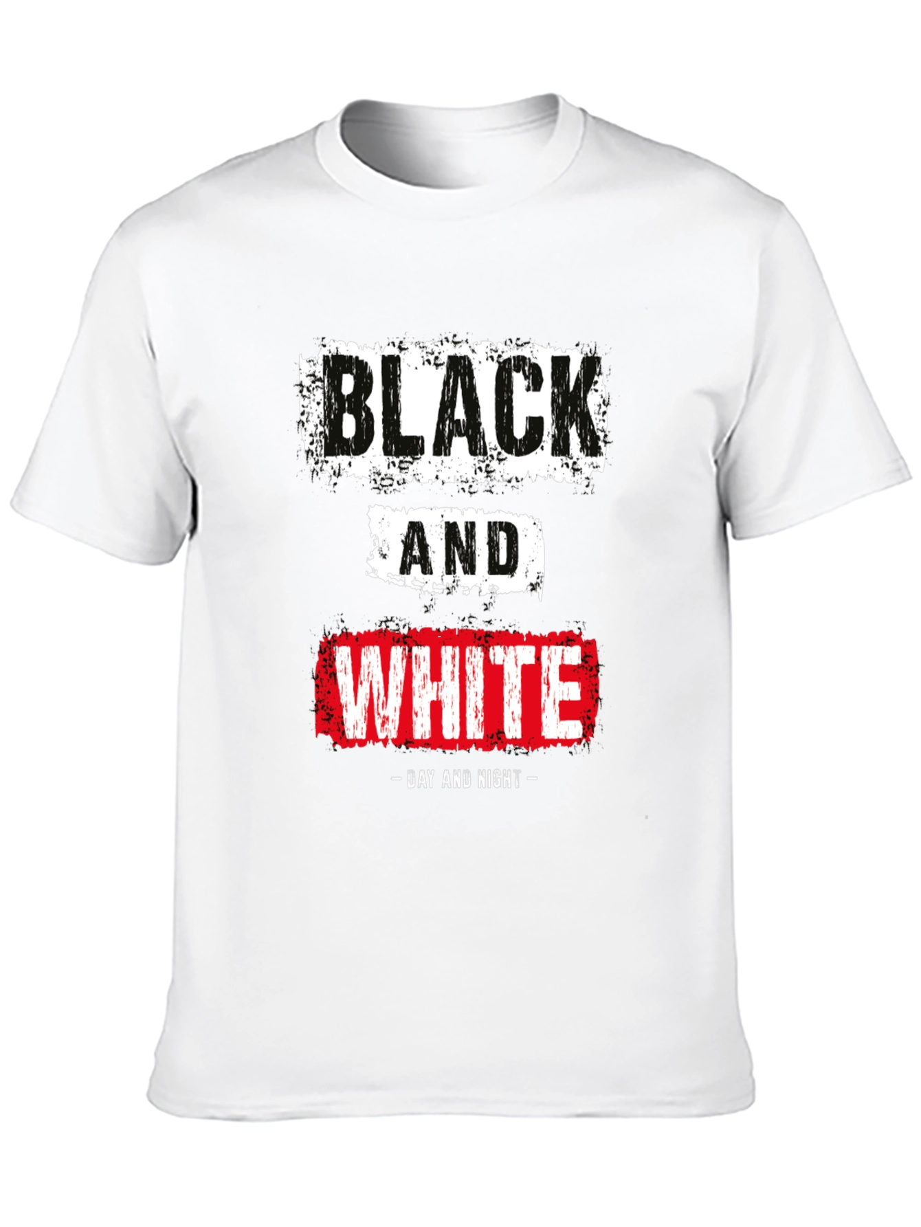 Black & White Day Night Graphic T-Shirt