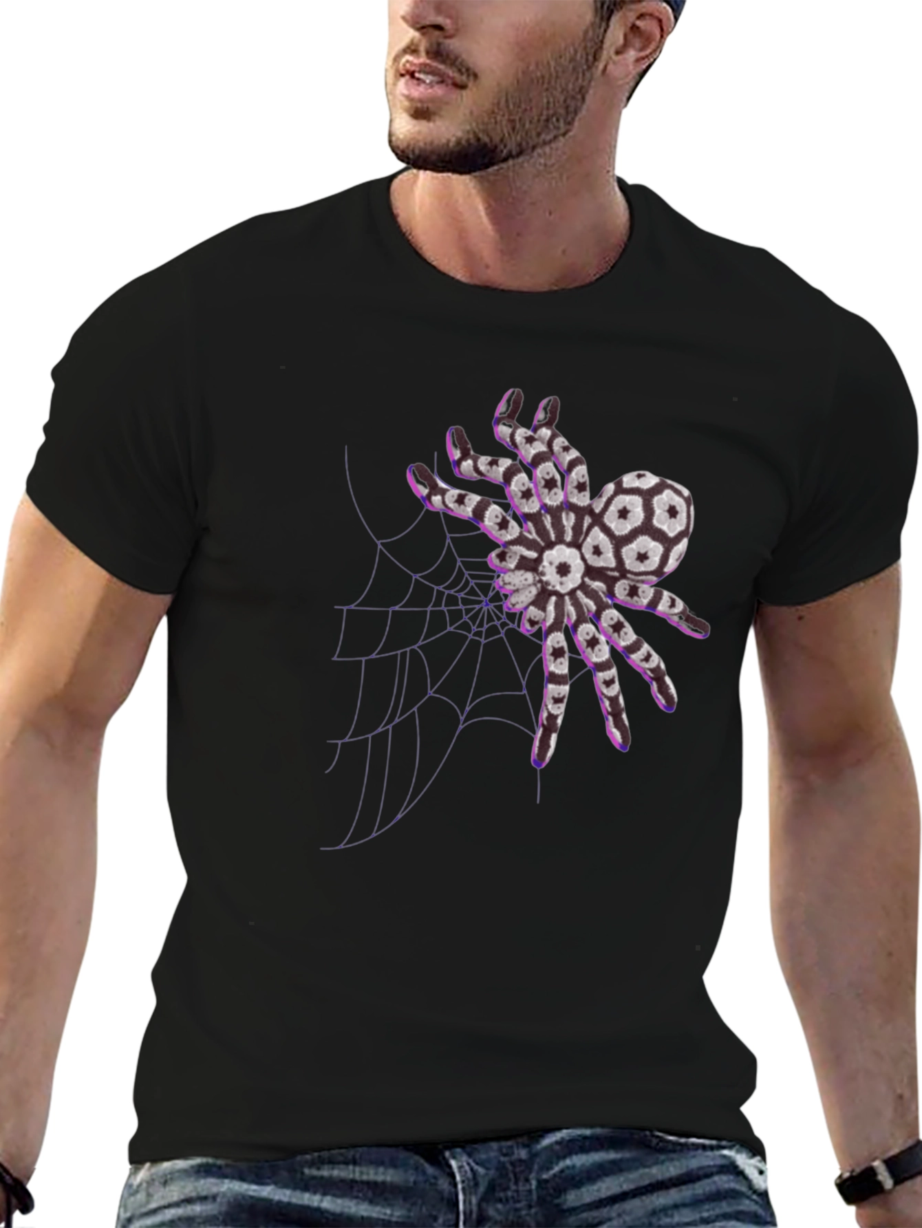 Soccer Ball Spider Graphic Tee - Unique Design