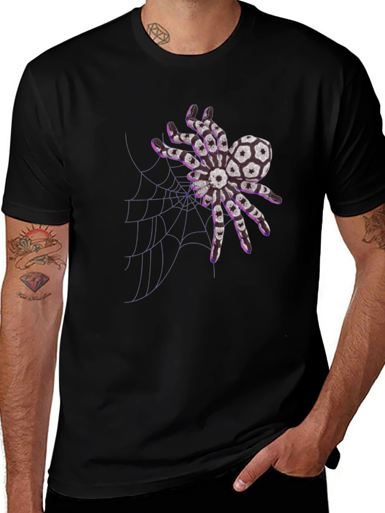 Soccer Ball Spider Graphic Tee - Unique Design