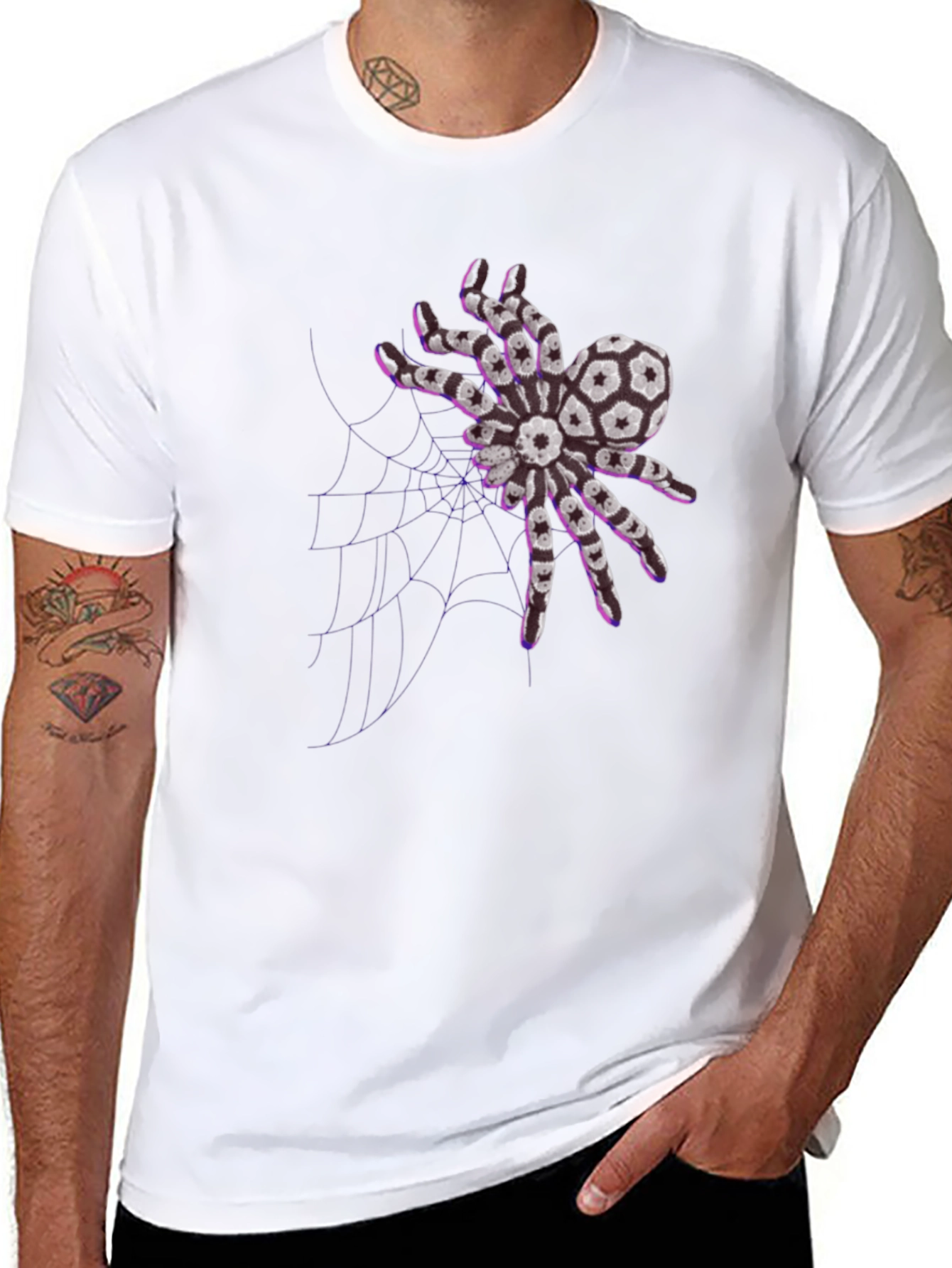 Soccer Ball Spider Graphic Tee - Unique Design