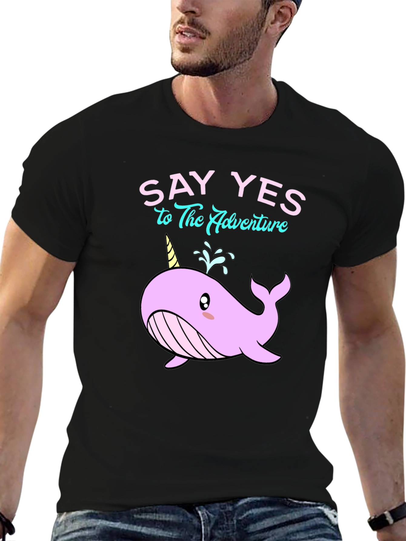 Say Yes to Adventure Narwhal T-Shirt
