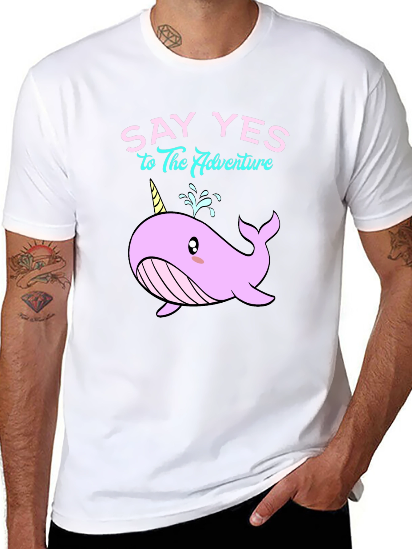 Say Yes to Adventure Narwhal T-Shirt
