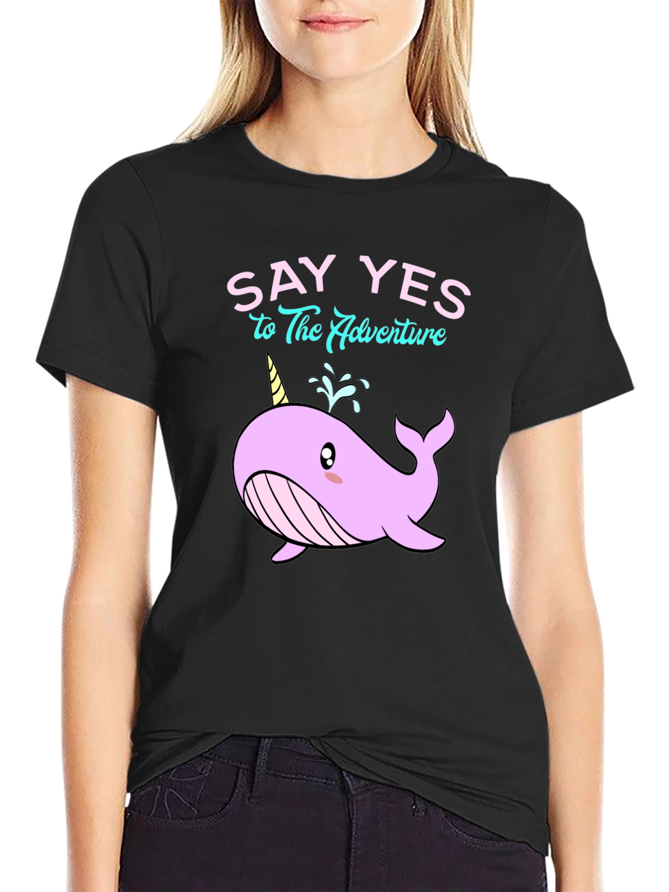 Say Yes to Adventure Narwhal T-Shirt