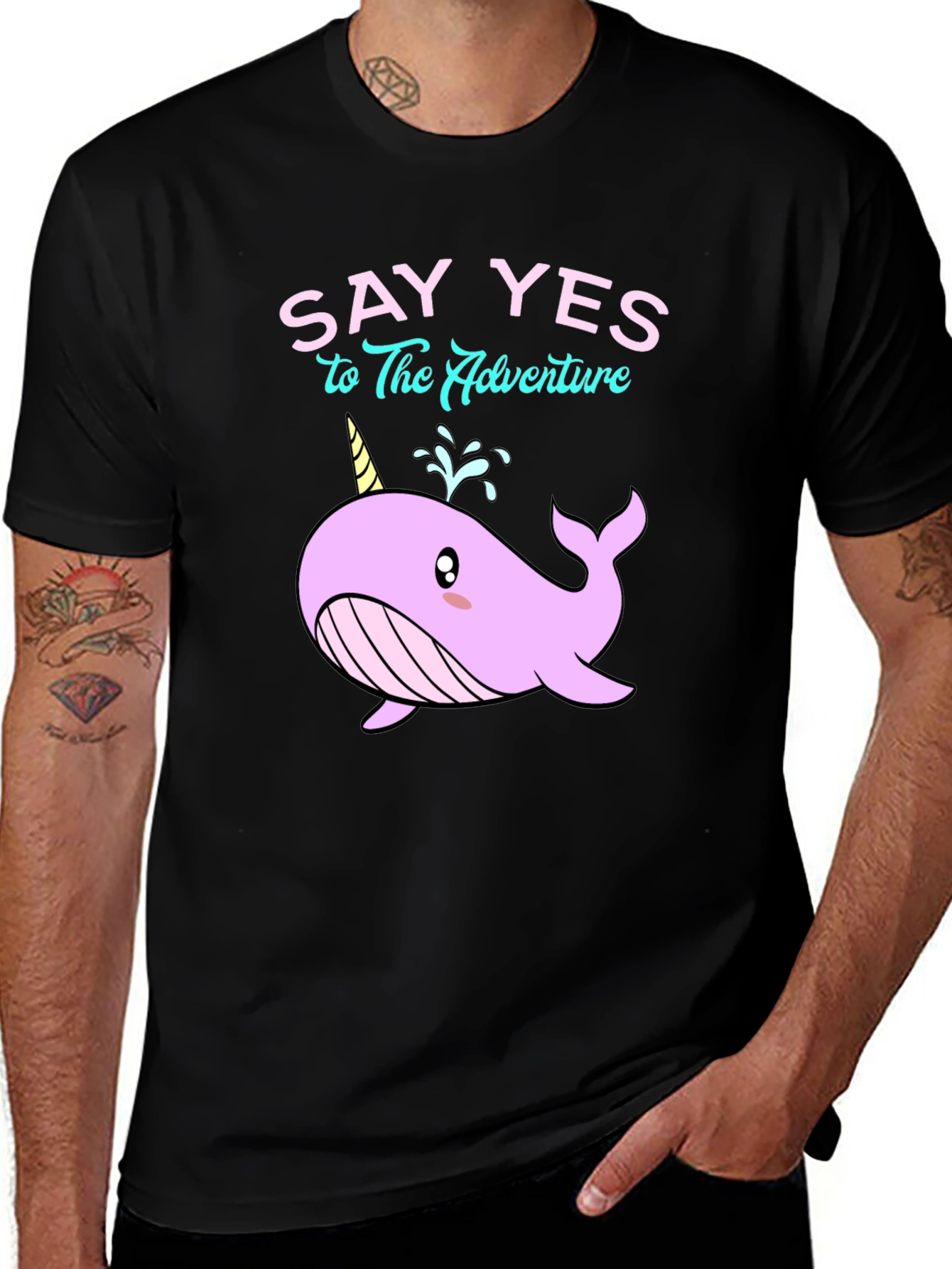 Say Yes to Adventure Narwhal T-Shirt
