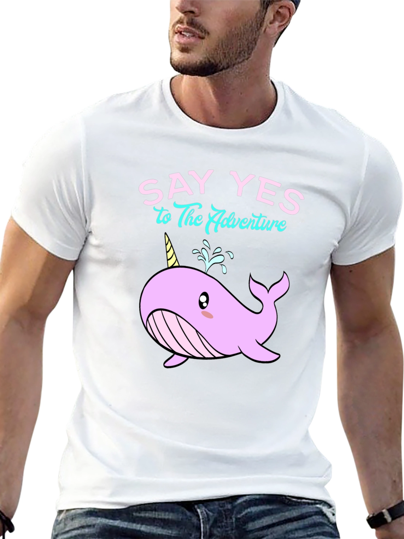 Say Yes to Adventure Narwhal T-Shirt