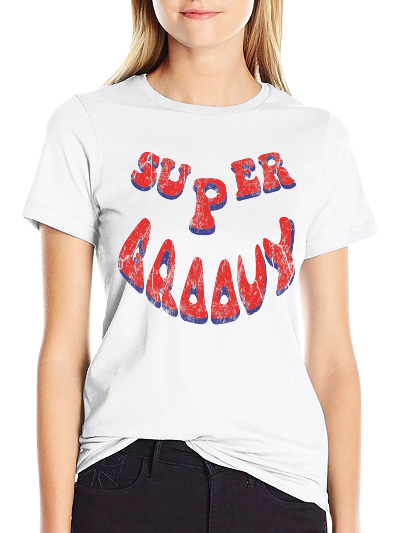 Super Groovy Retro Style Black T-Shirt