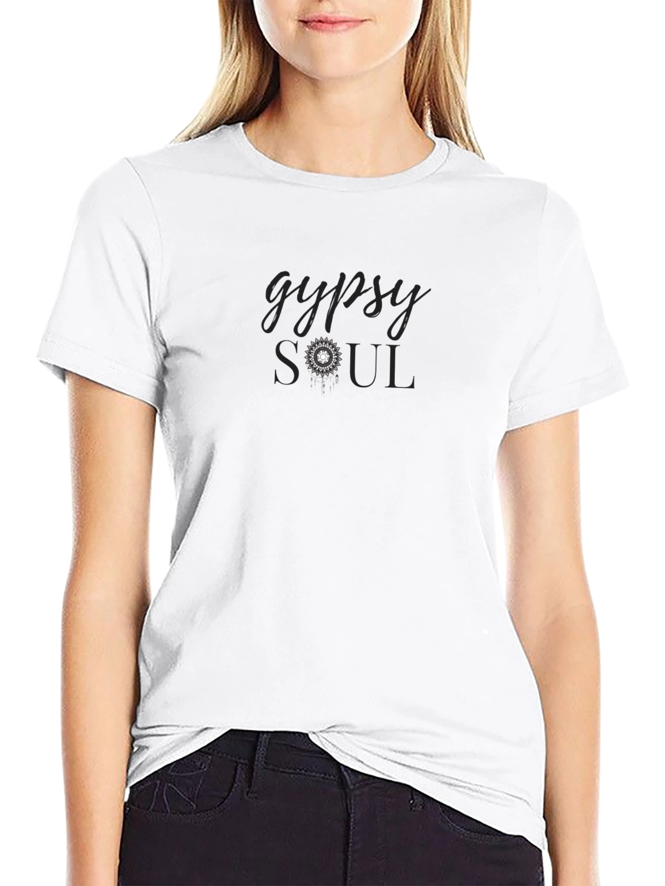Gypsy Soul Black Graphic T-Shirt