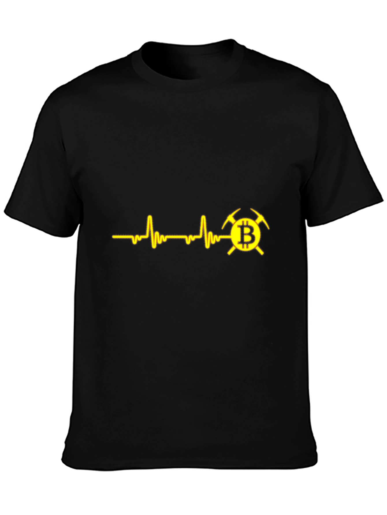 Bitcoin Miner T-Shirt - Crypto Heartbeat Design