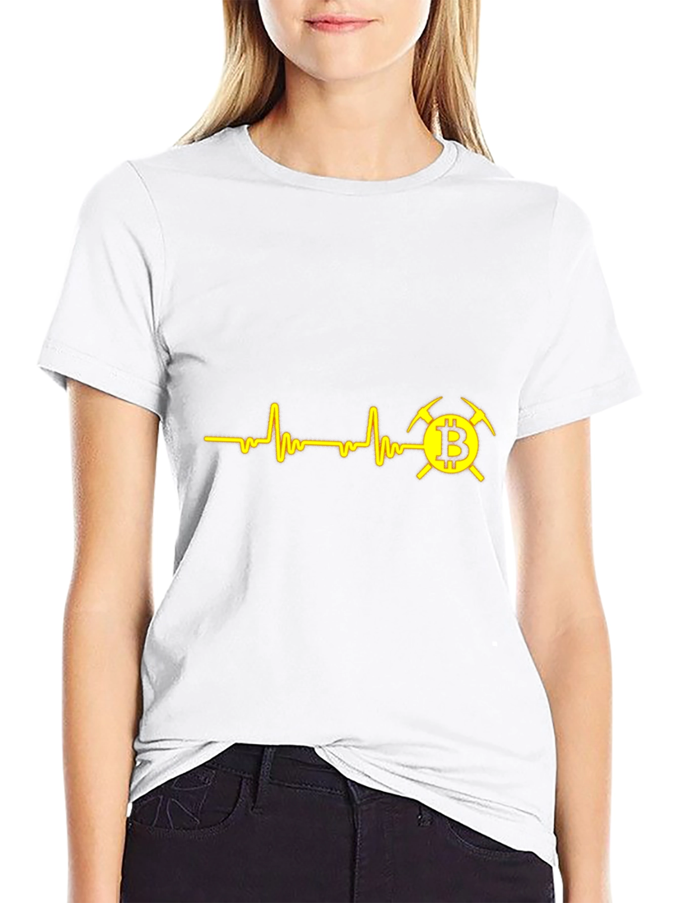 Bitcoin Miner T-Shirt - Crypto Heartbeat Design