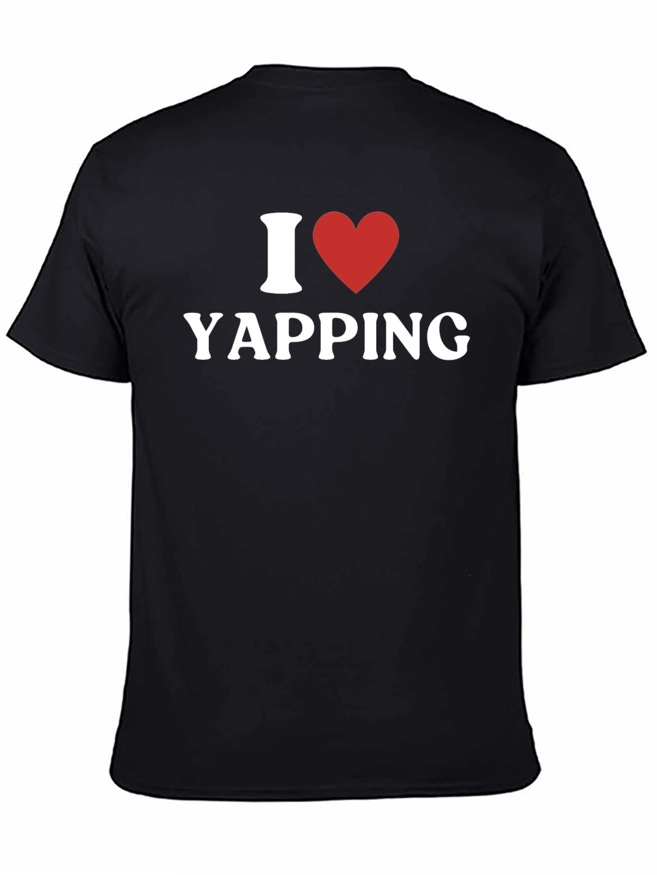 I Heart Yapping Black T-Shirt