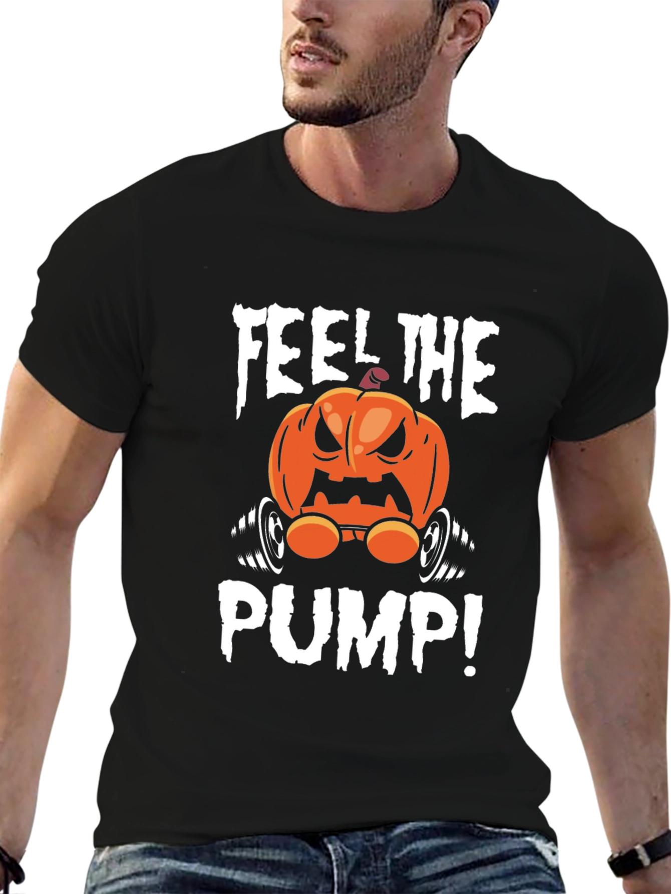 Feel The Pump Halloween Gym T-Shirt