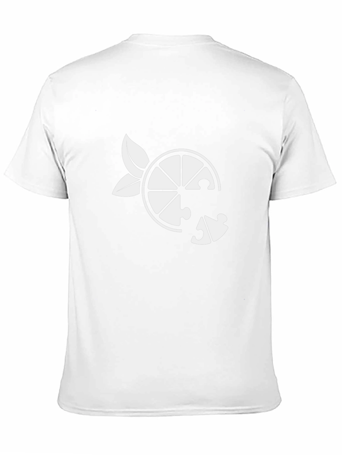 Puzzle Piece Orange Graphic T-Shirt