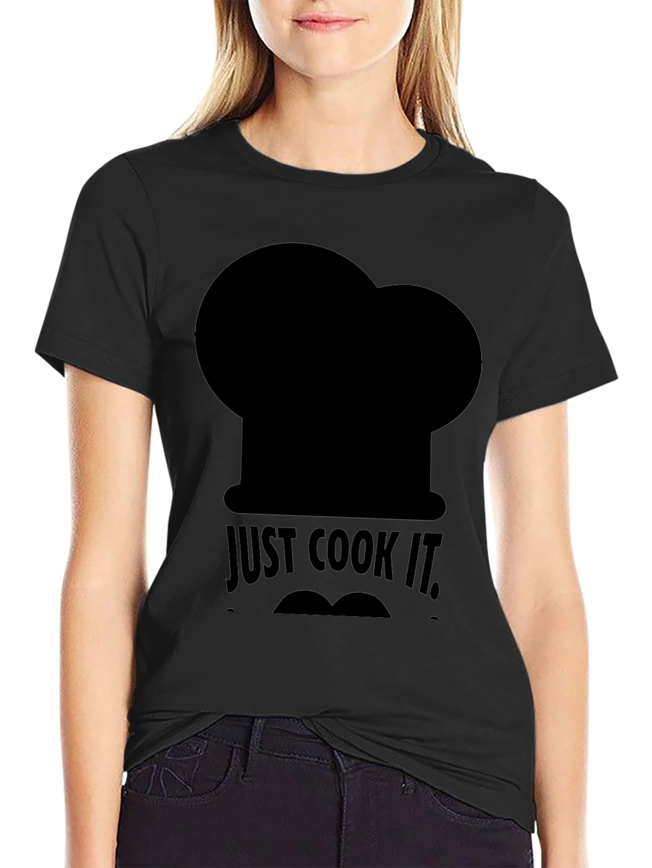 Just Cook It Mens Black T-Shirt