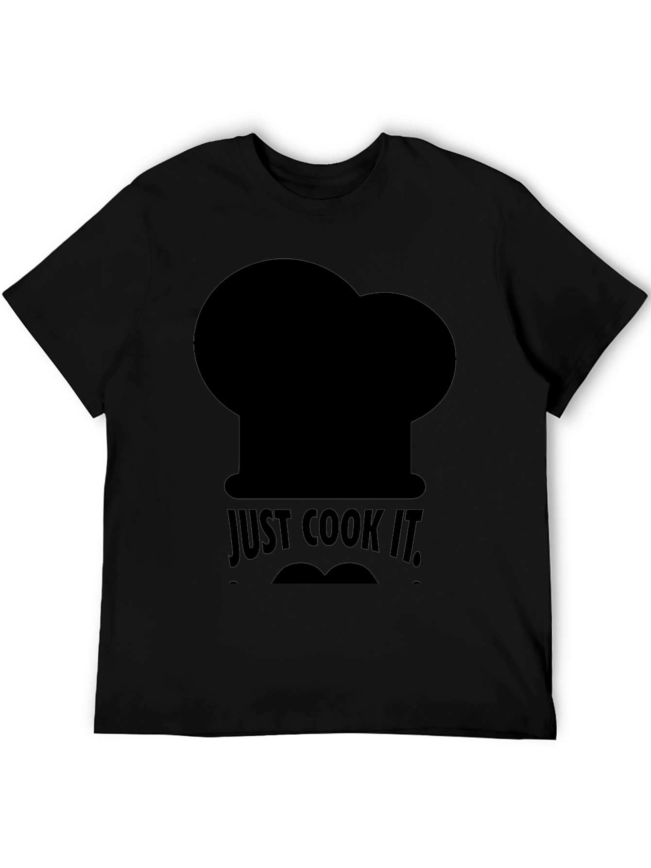 Just Cook It Mens Black T-Shirt