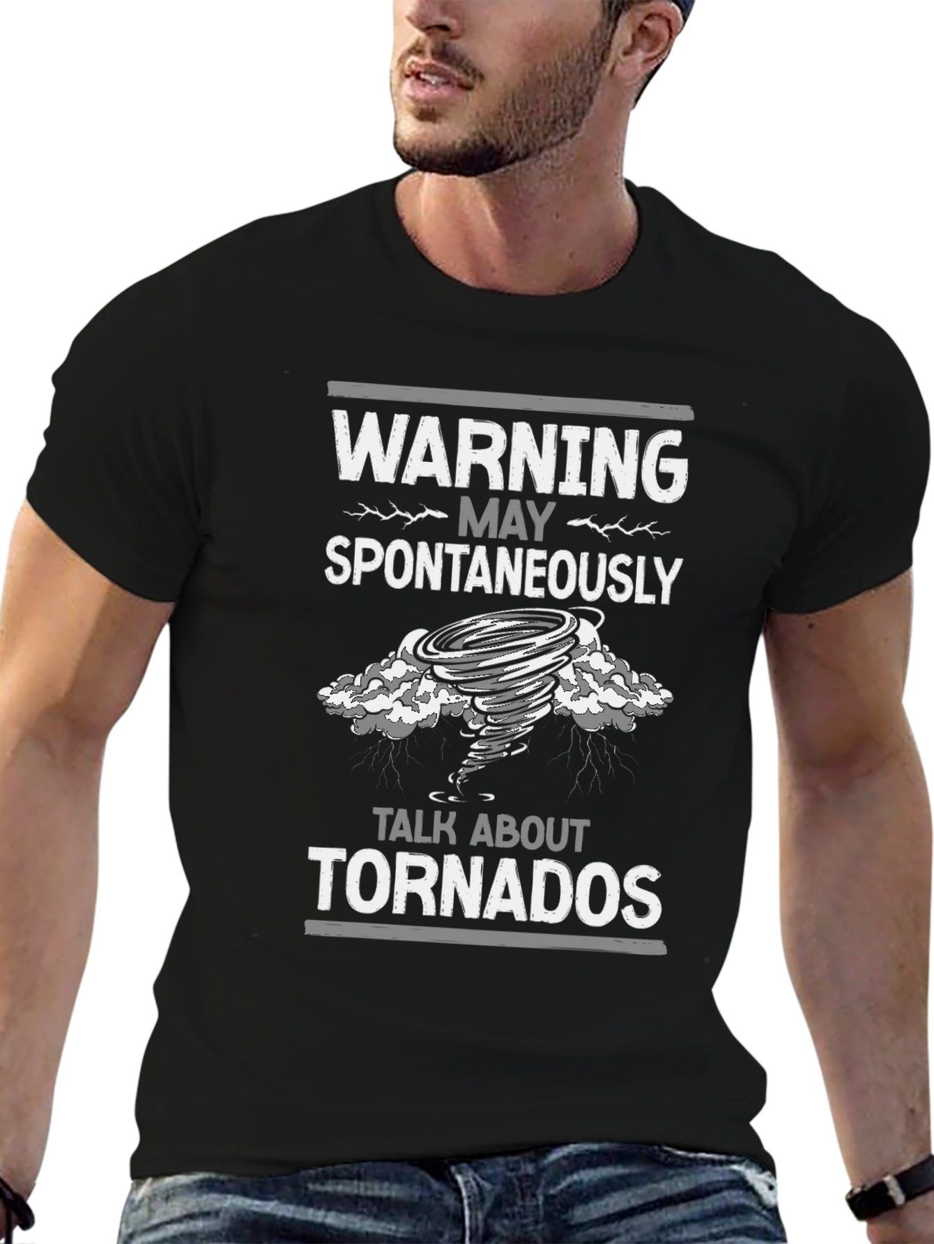 Warning May Spontaneously Talk About Tornadoes T-Shirt
