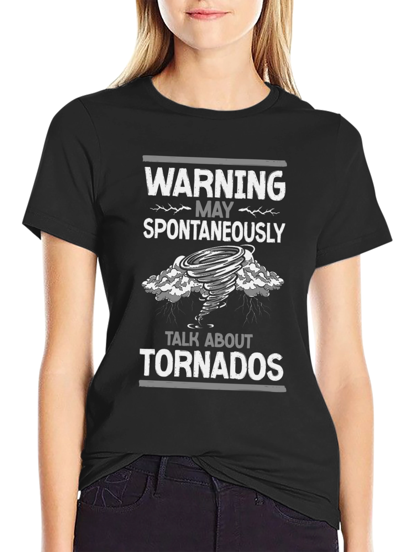 Warning May Spontaneously Talk About Tornadoes T-Shirt