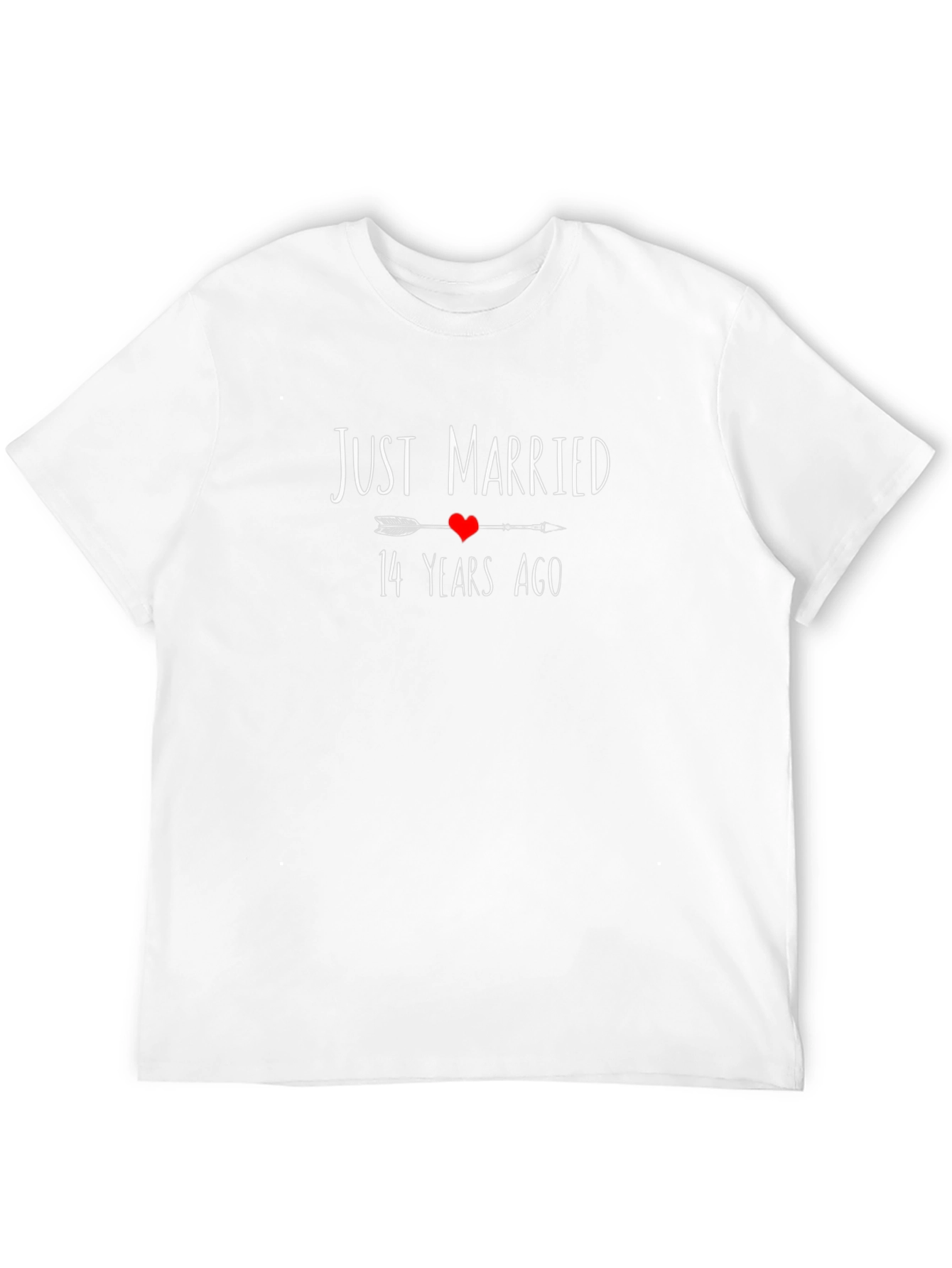 Just Married 14 Years Ago Graphic T-Shirt