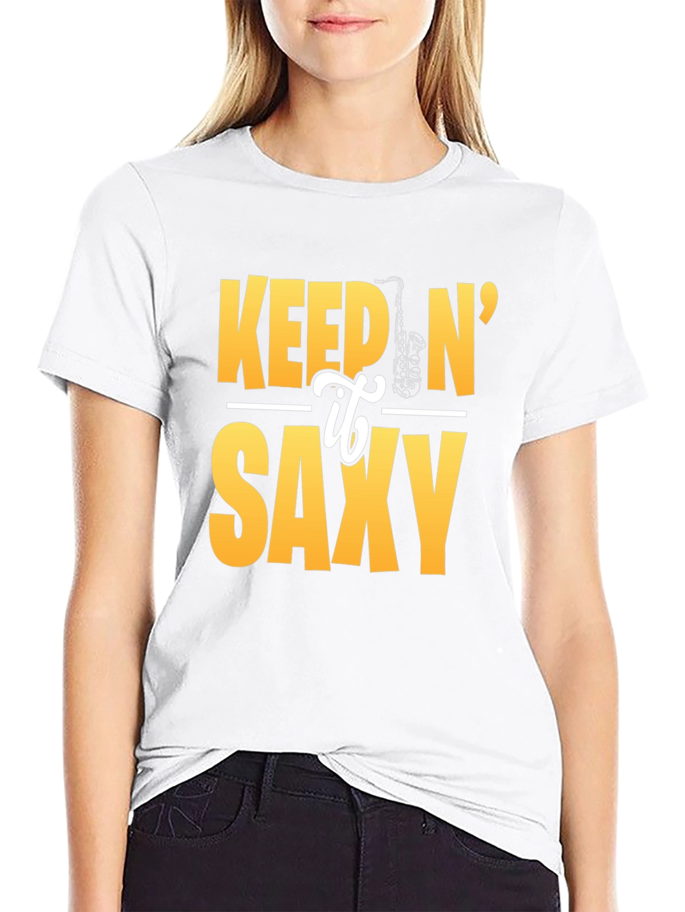 Keep It Saxy Graphic Tee - Music Lovers T-Shirt