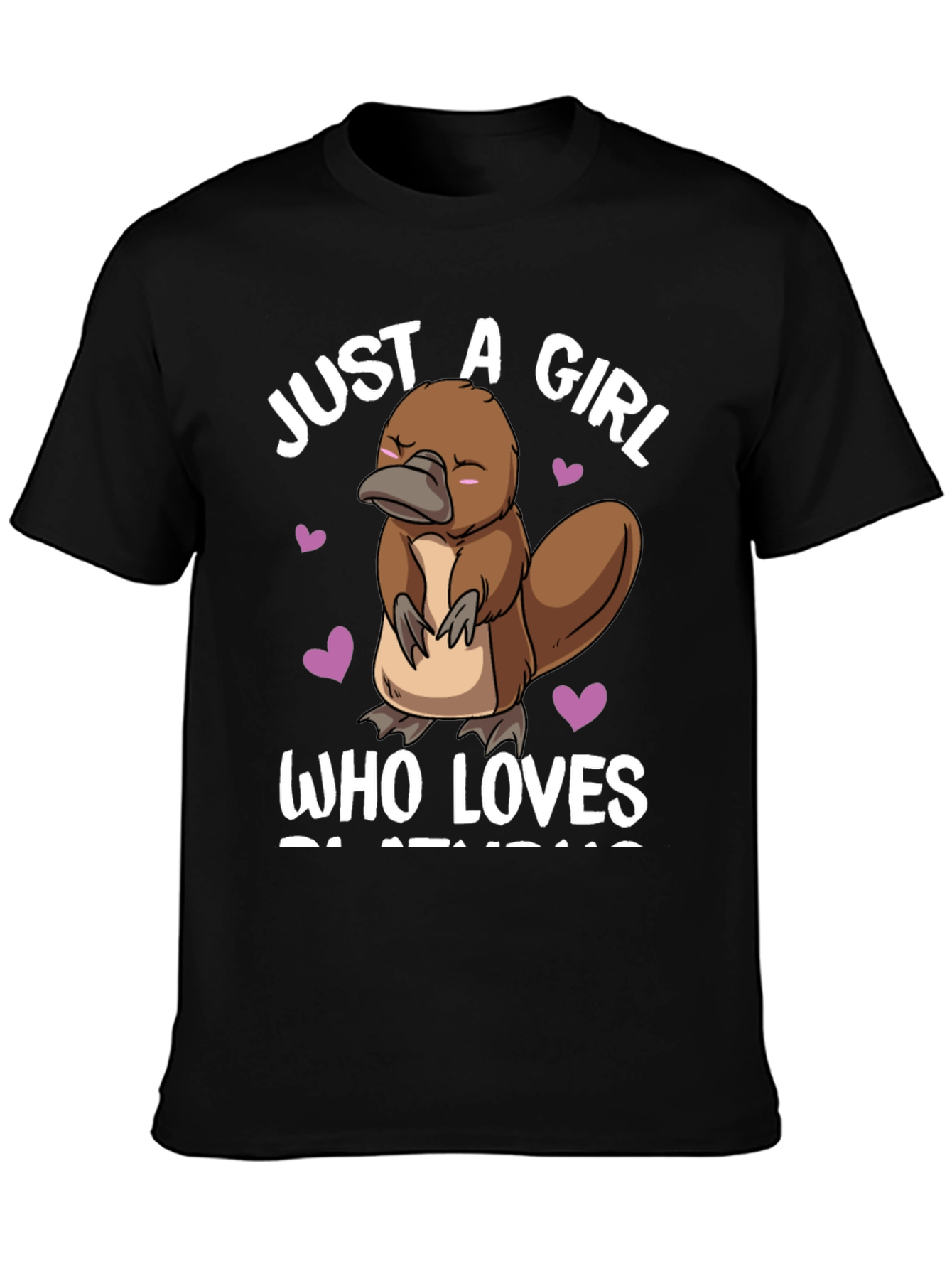 Just a Girl Who Loves Platypus T-Shirt
