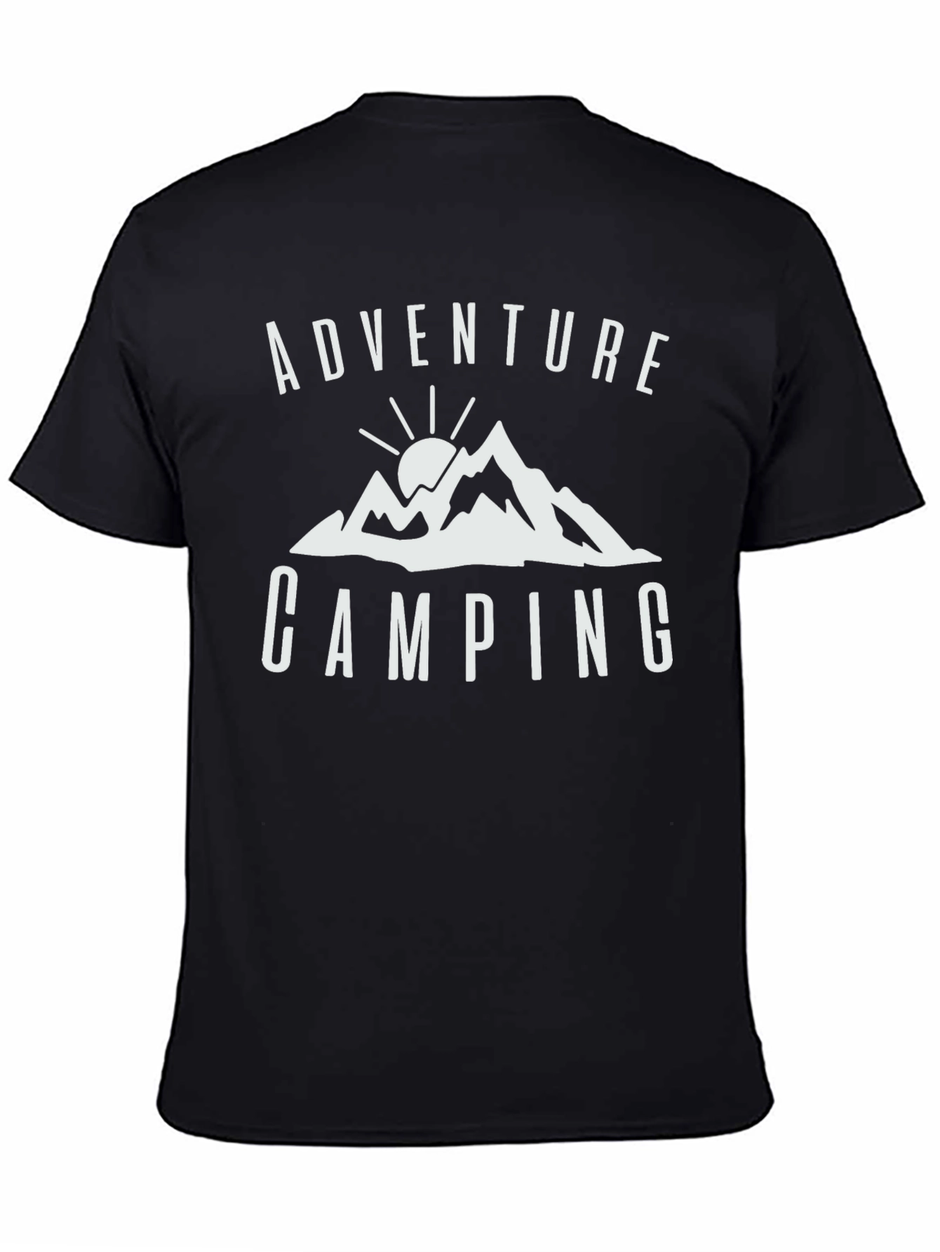 Adventure Camping Graphic Tee - Black