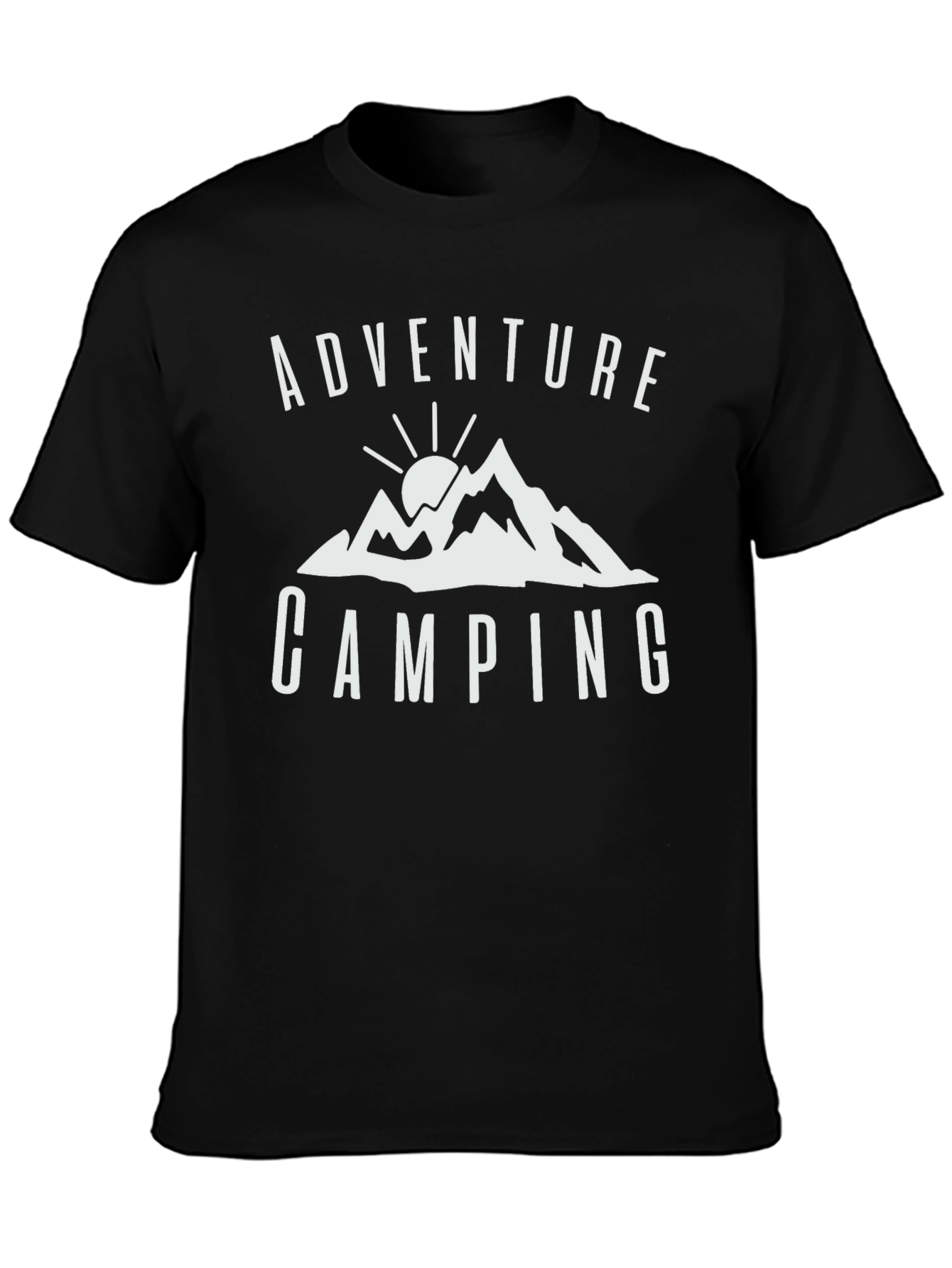 Adventure Camping Graphic Tee - Black
