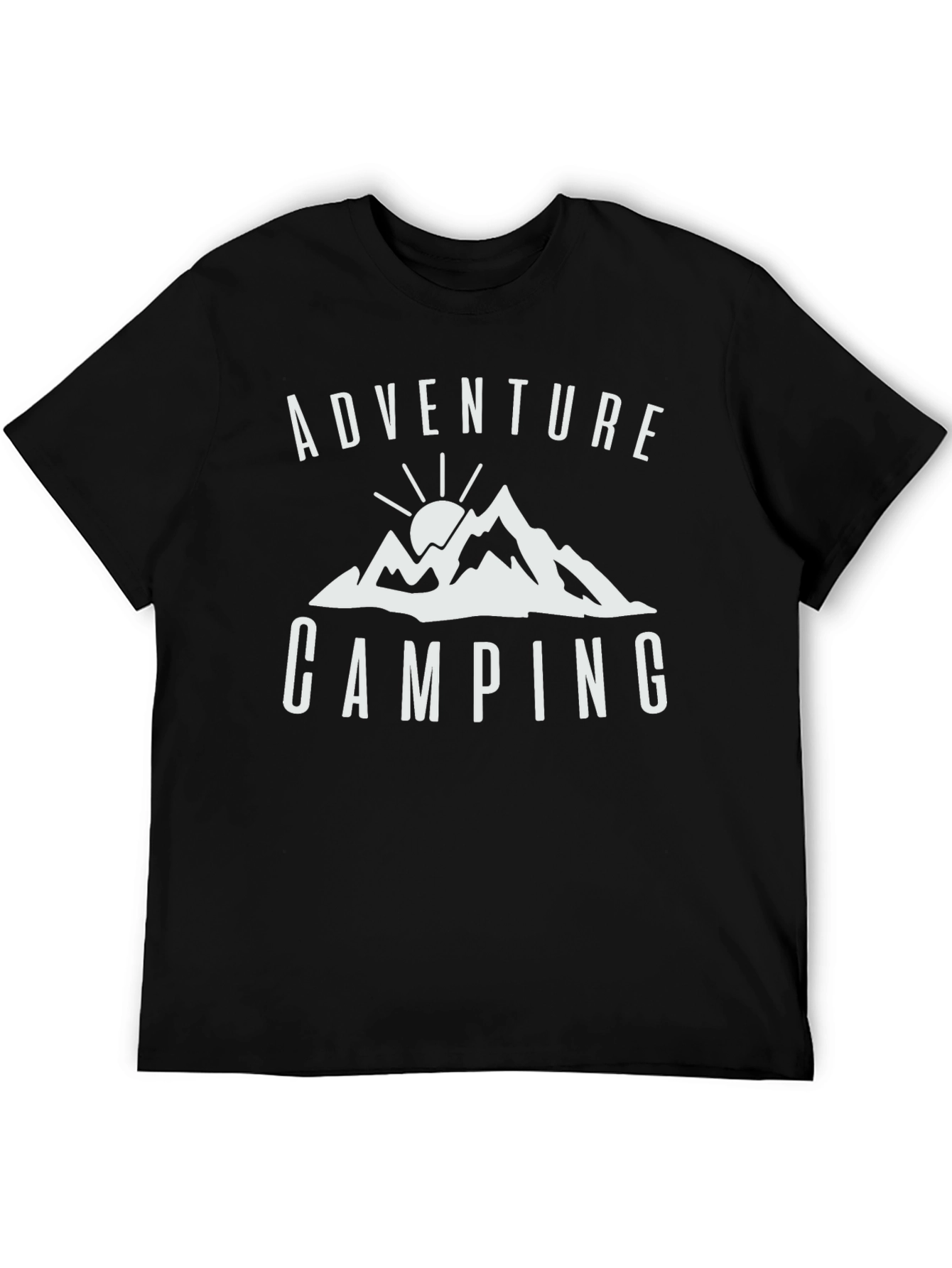 Adventure Camping Graphic Tee - Black