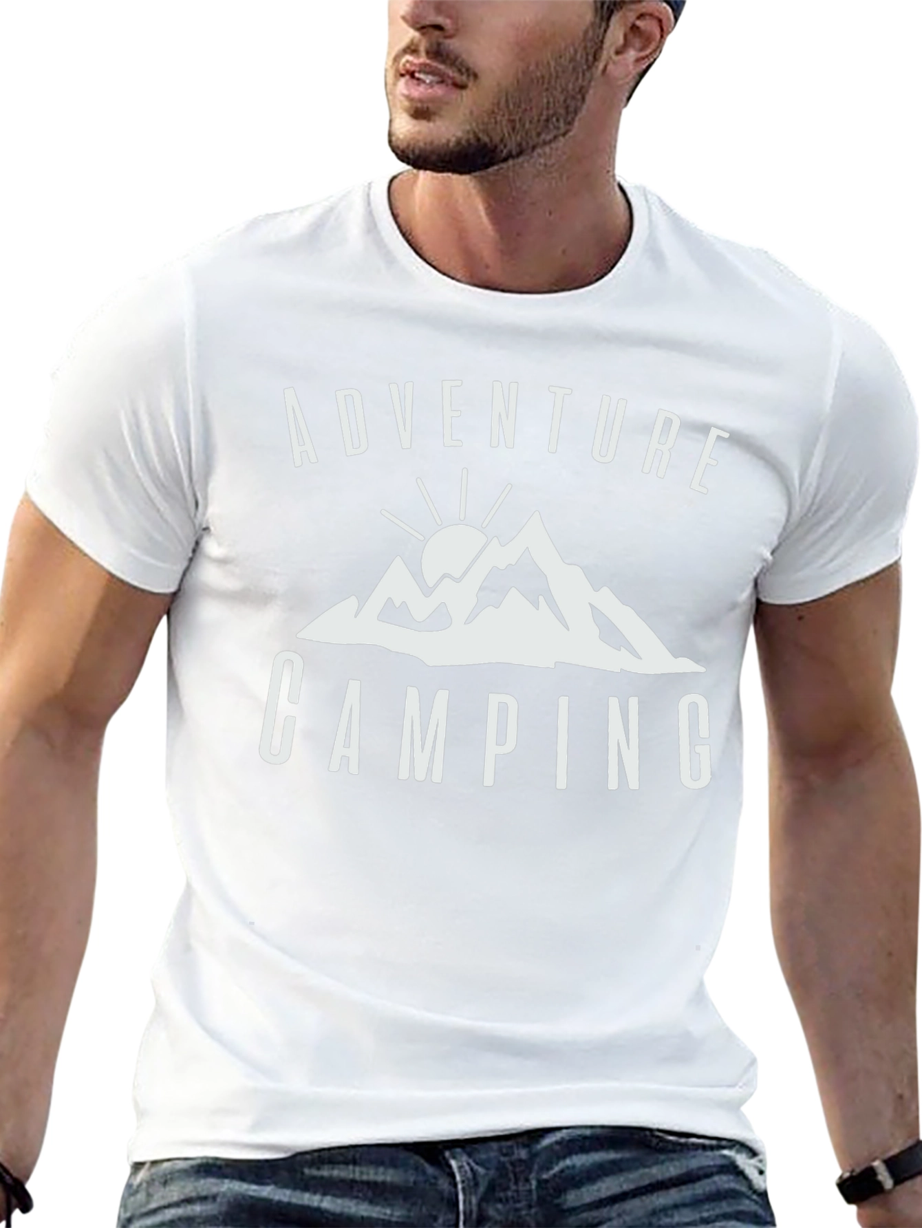 Adventure Camping Graphic Tee - Black