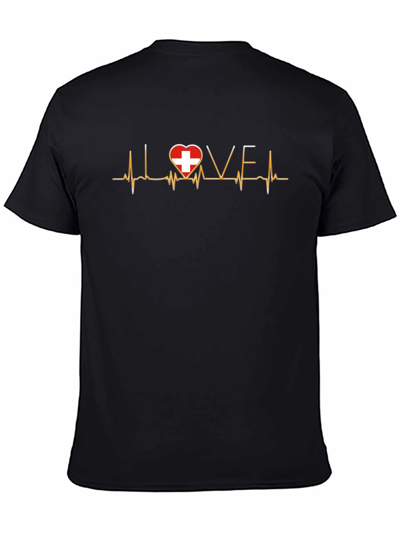 Love Switzerland Heartbeat T-Shirt
