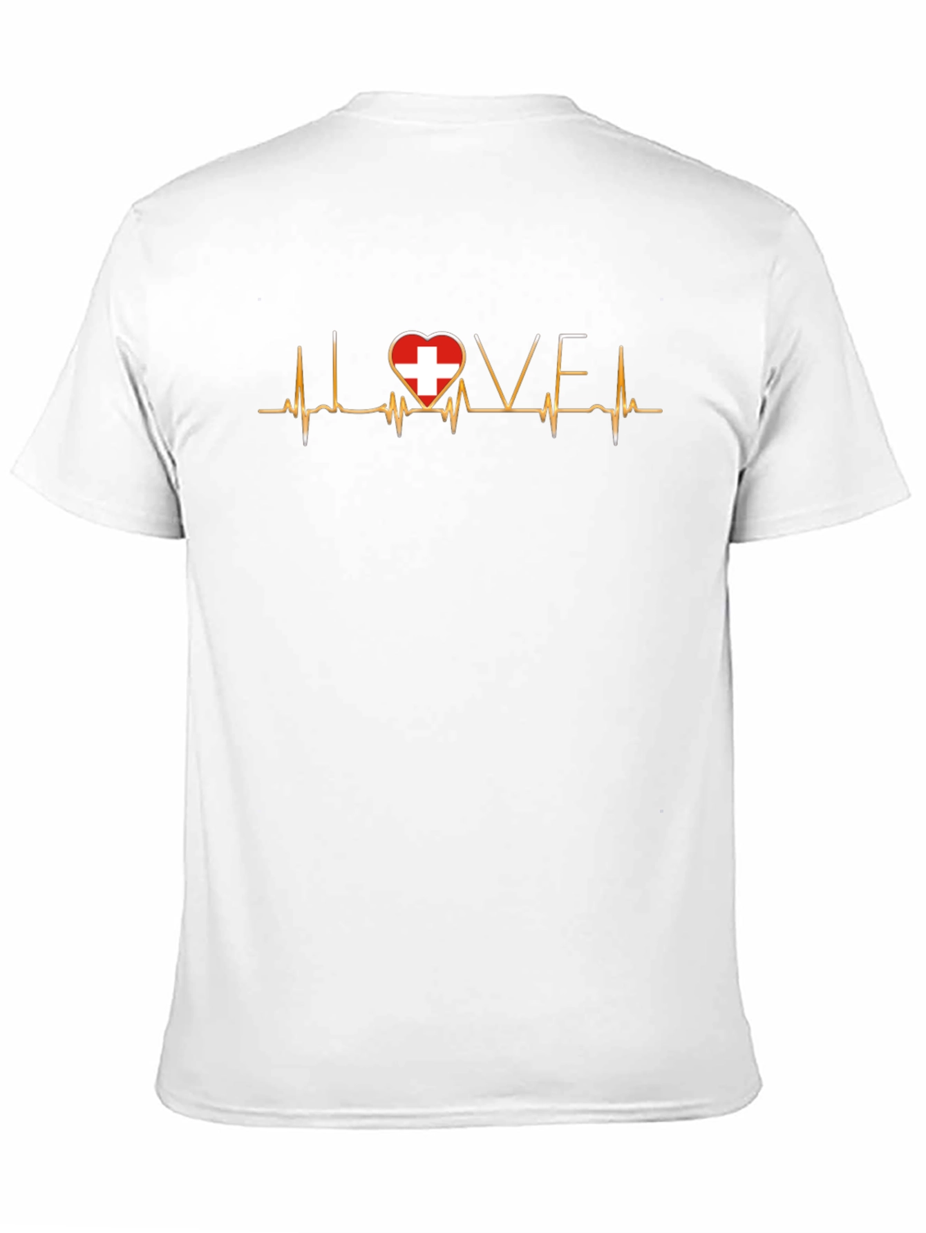 Love Switzerland Heartbeat T-Shirt