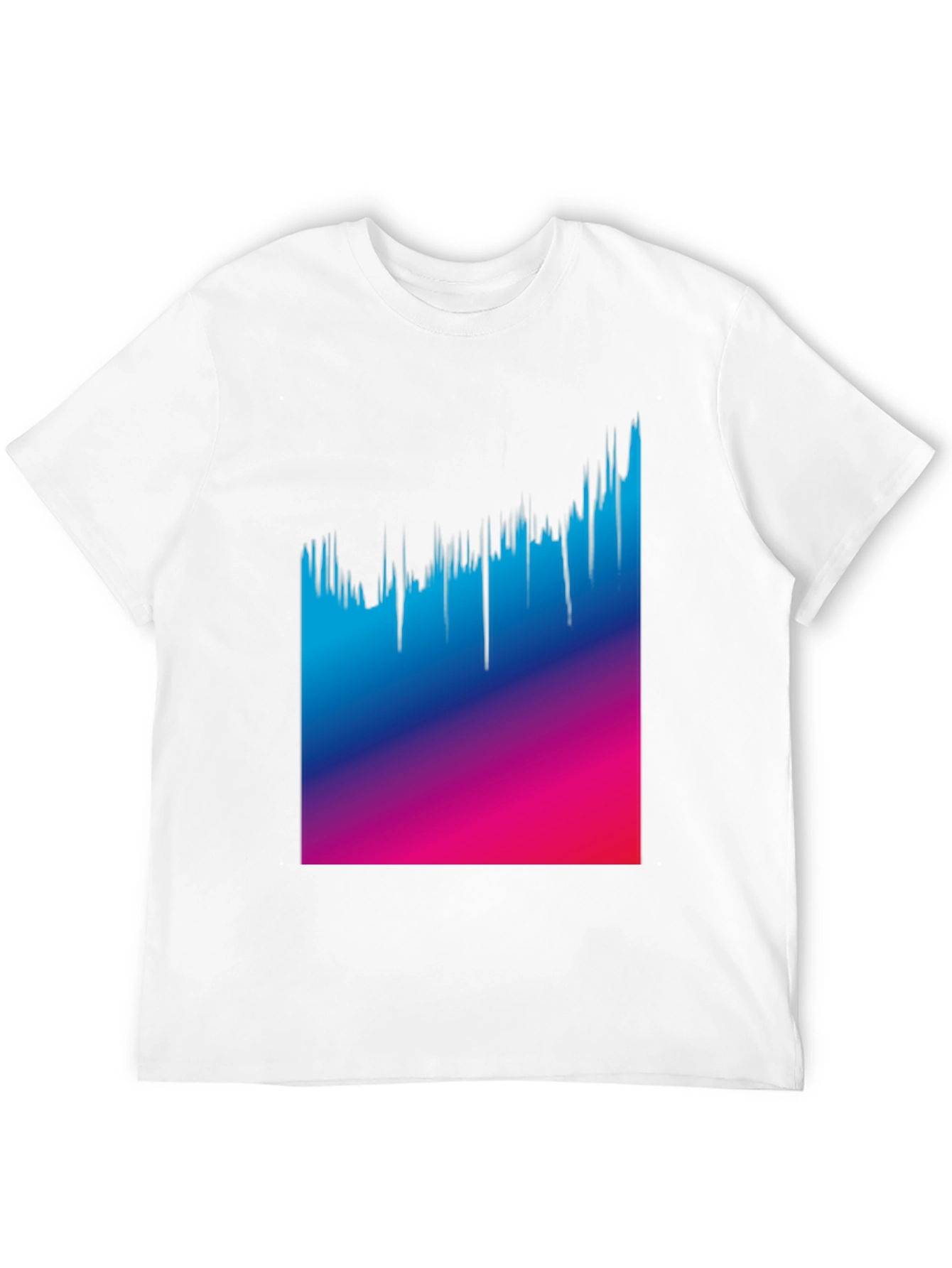 Gradient Drip Graphic Tee - Modern Style