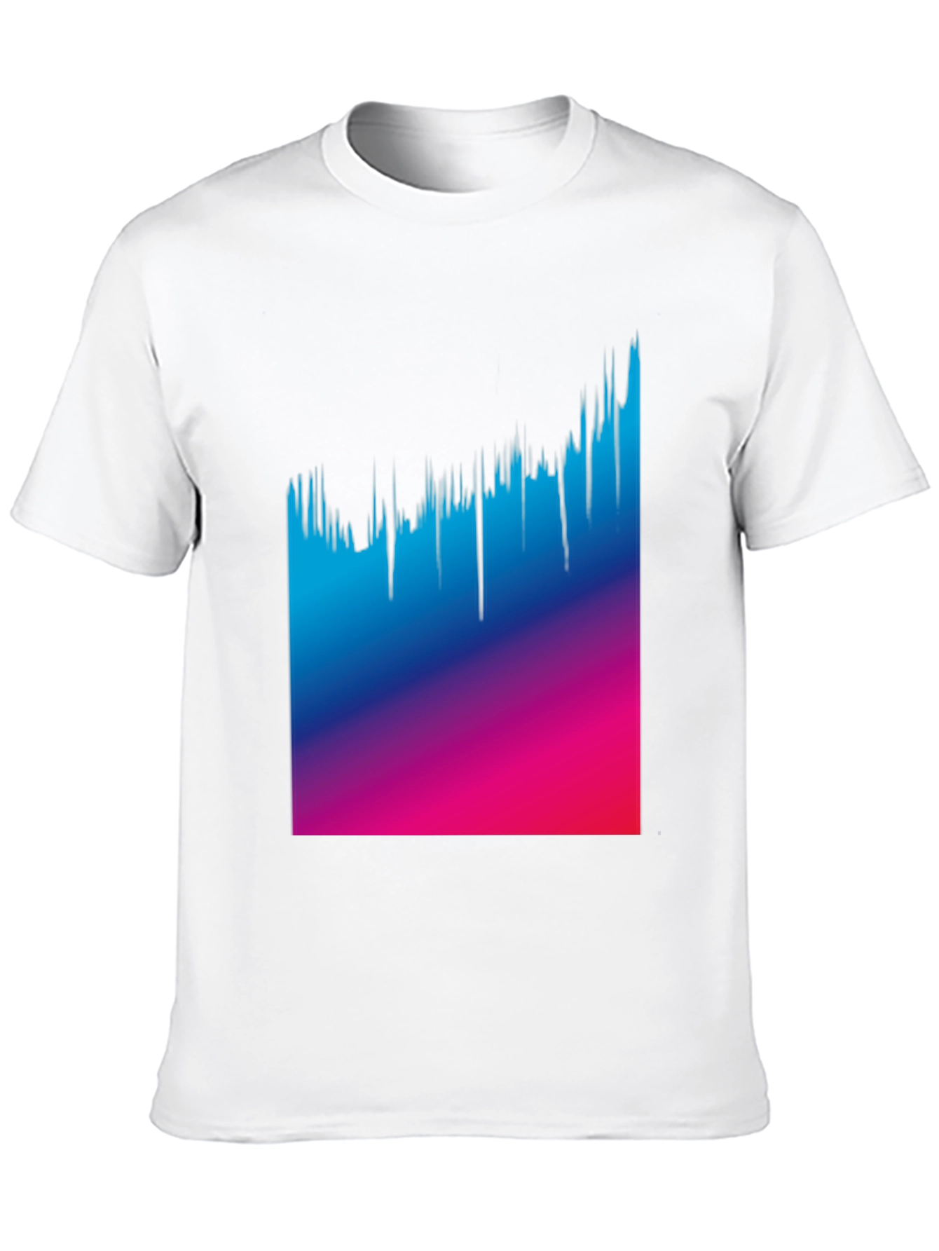 Gradient Drip Graphic Tee - Modern Style