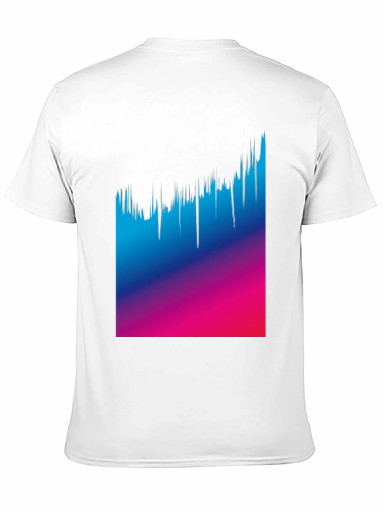 Gradient Drip Graphic Tee - Modern Style