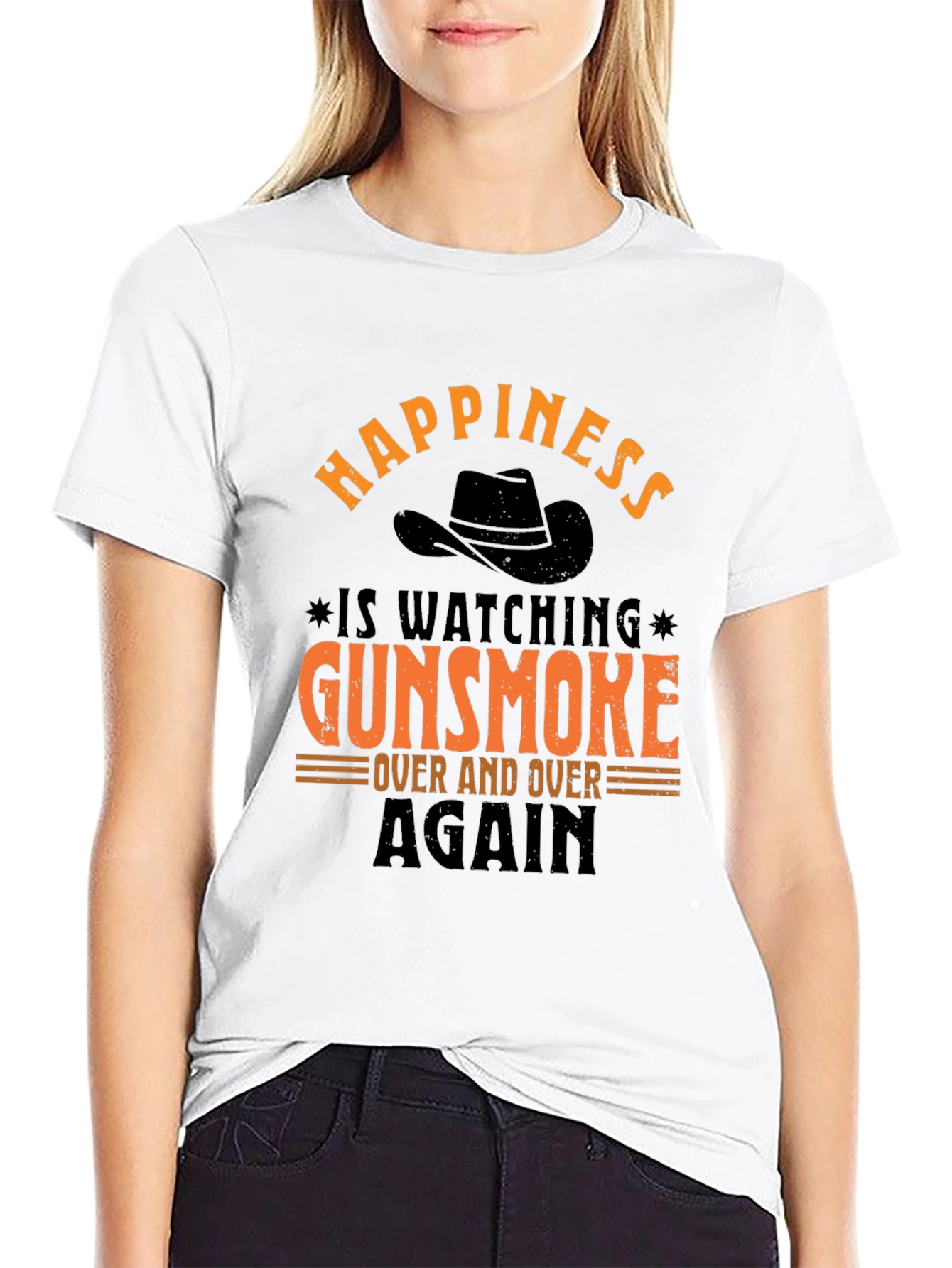 Gunsmoke Fan T-Shirt - Happiness is Watching