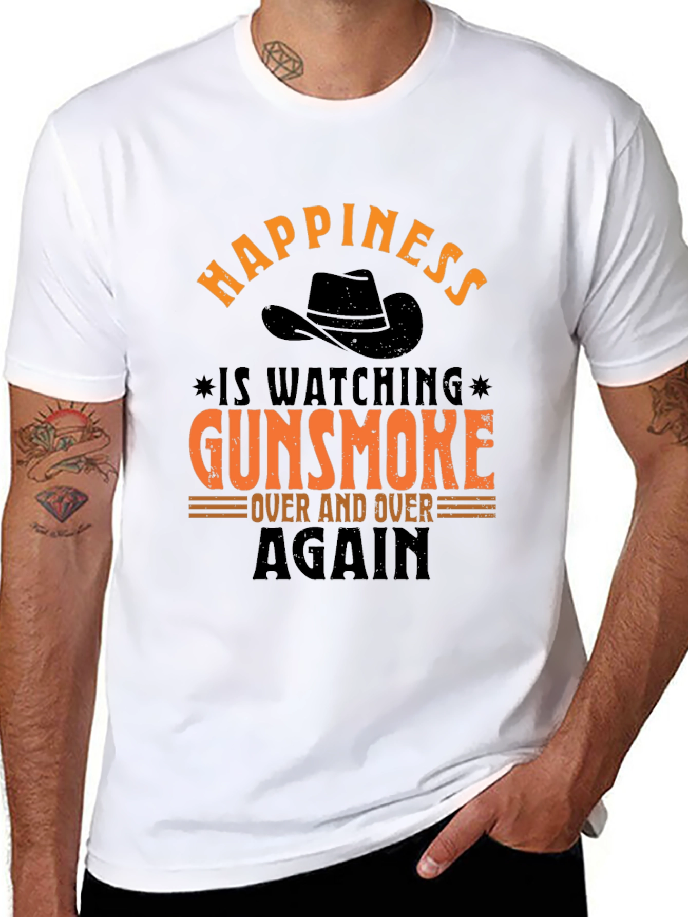Gunsmoke Fan T-Shirt - Happiness is Watching