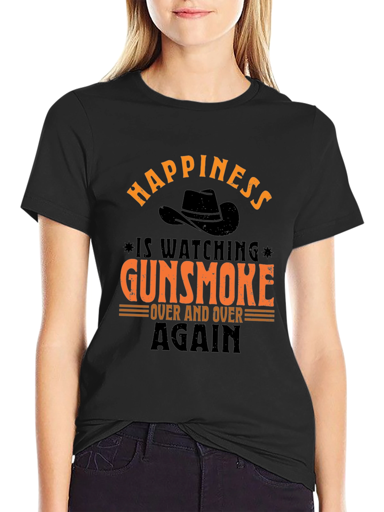 Gunsmoke Fan T-Shirt - Happiness is Watching