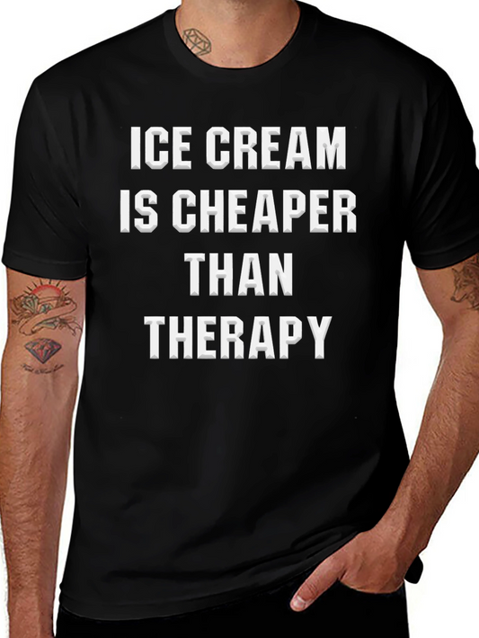 Ice Cream Cheaper Than Therapy Graphic Tee