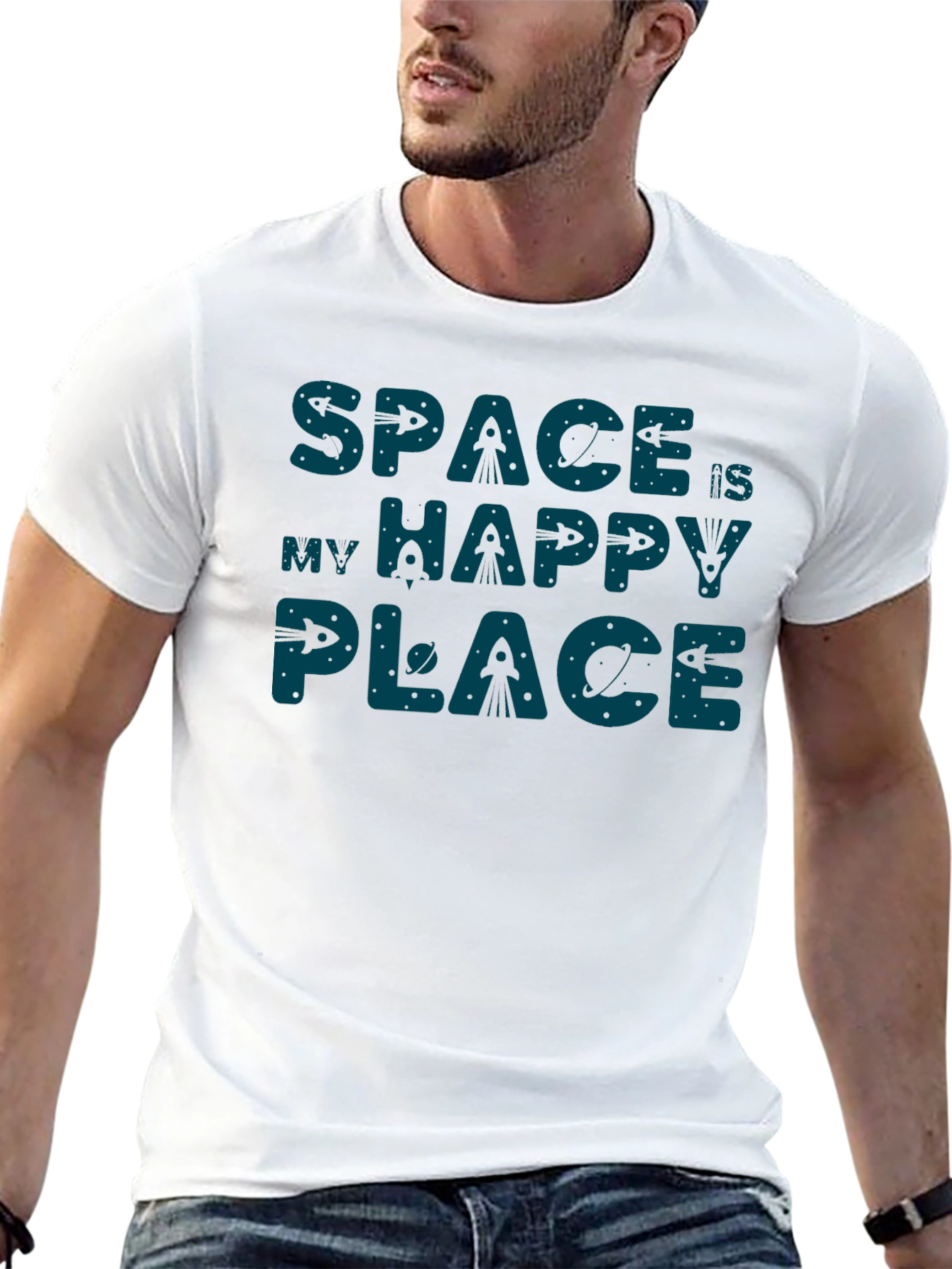 Space Is My Happy Place Graphic T-Shirt
