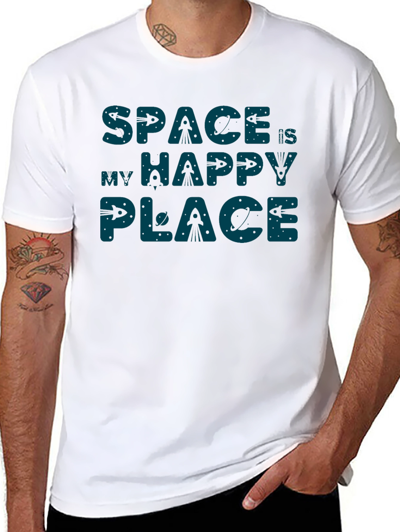 Space Is My Happy Place Graphic T-Shirt