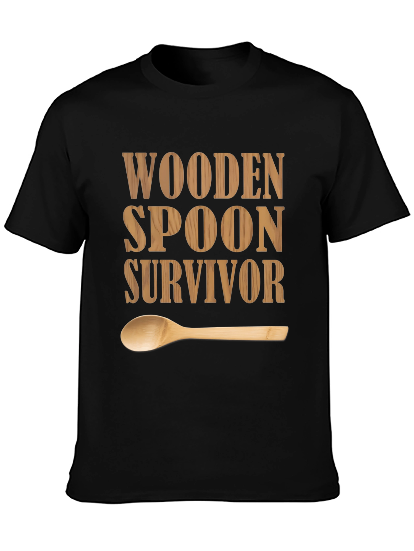 Wooden Spoon Survivor T-Shirt - Funny Graphic Tee