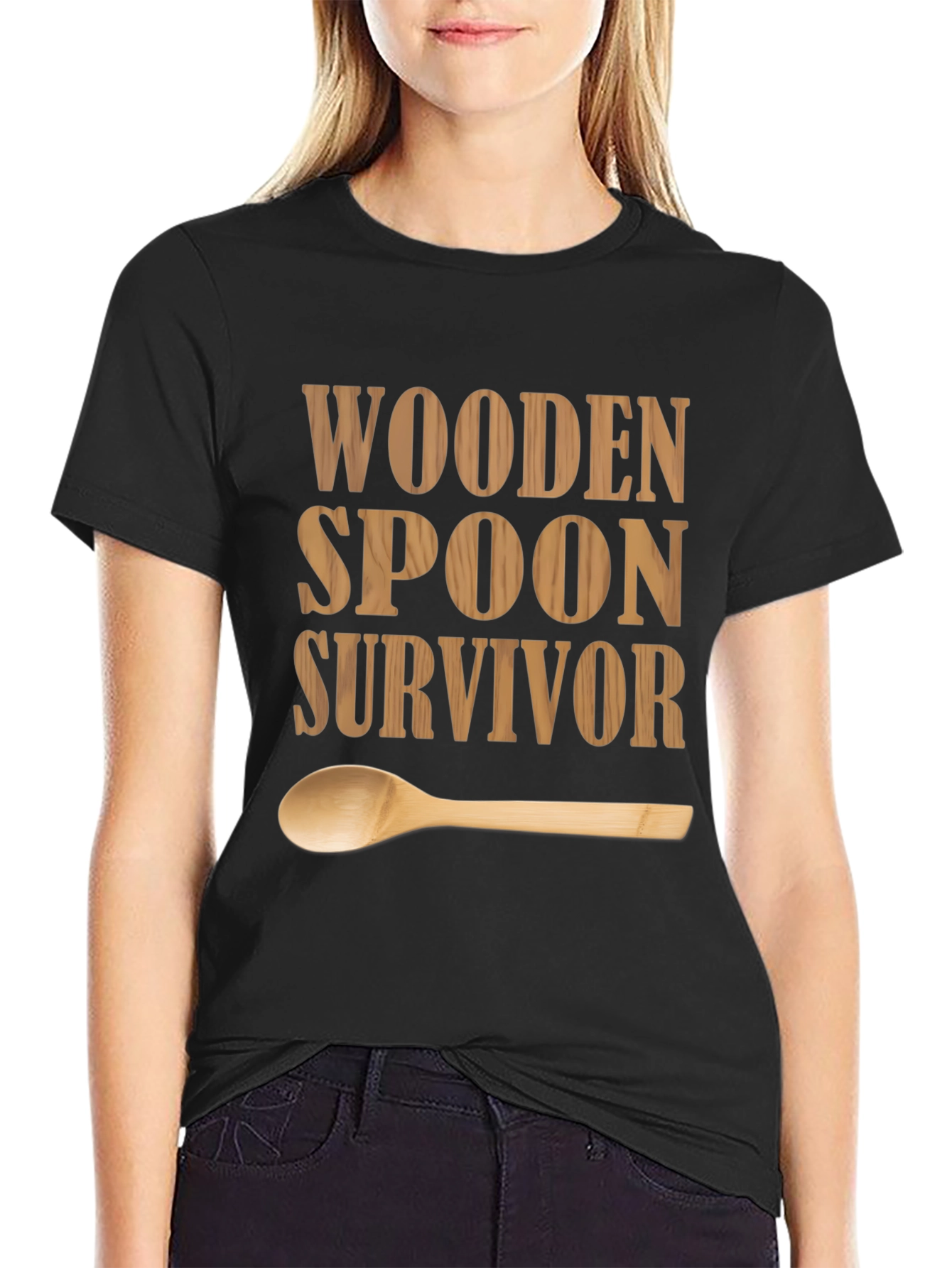 Wooden Spoon Survivor T-Shirt - Funny Graphic Tee