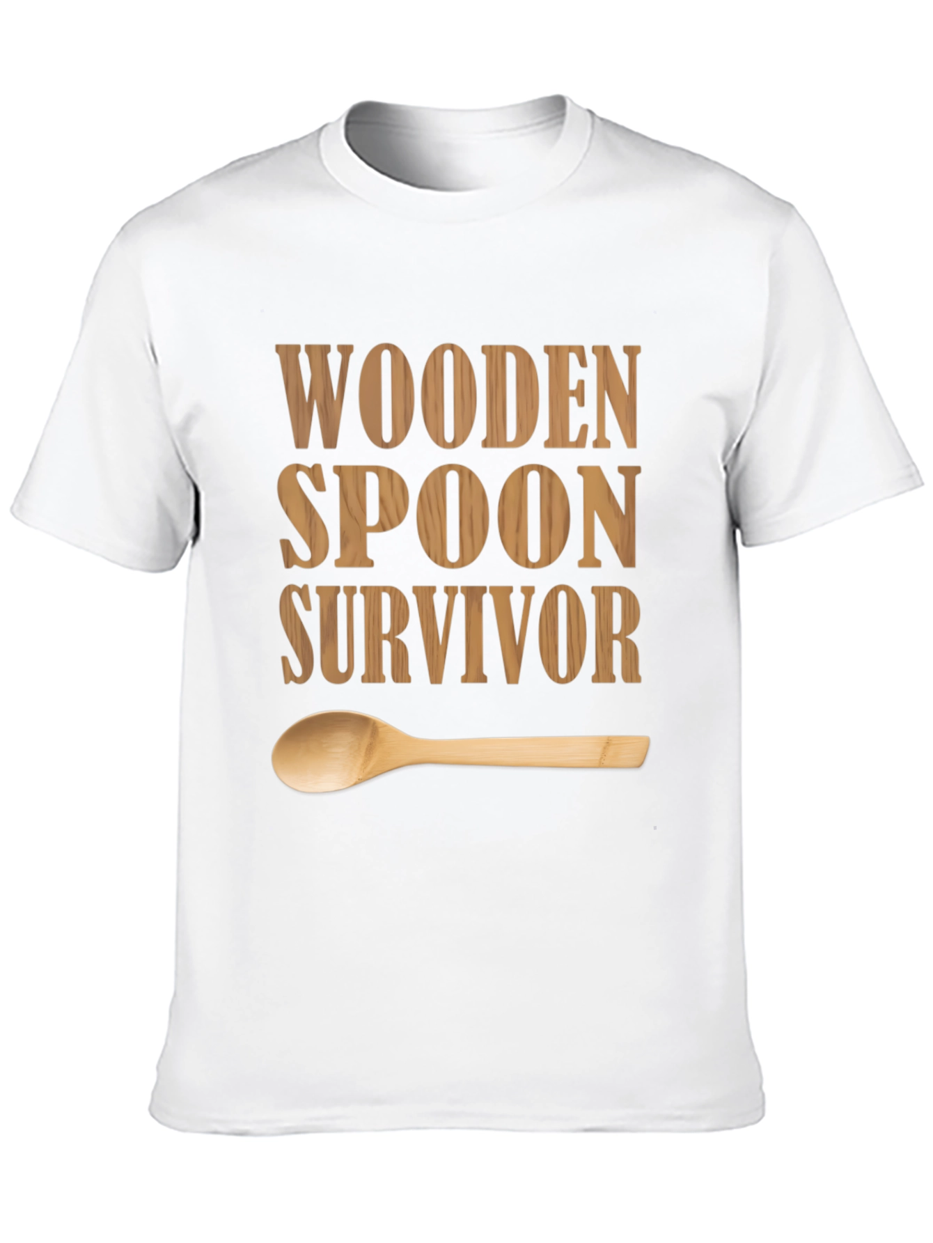 Wooden Spoon Survivor T-Shirt - Funny Graphic Tee