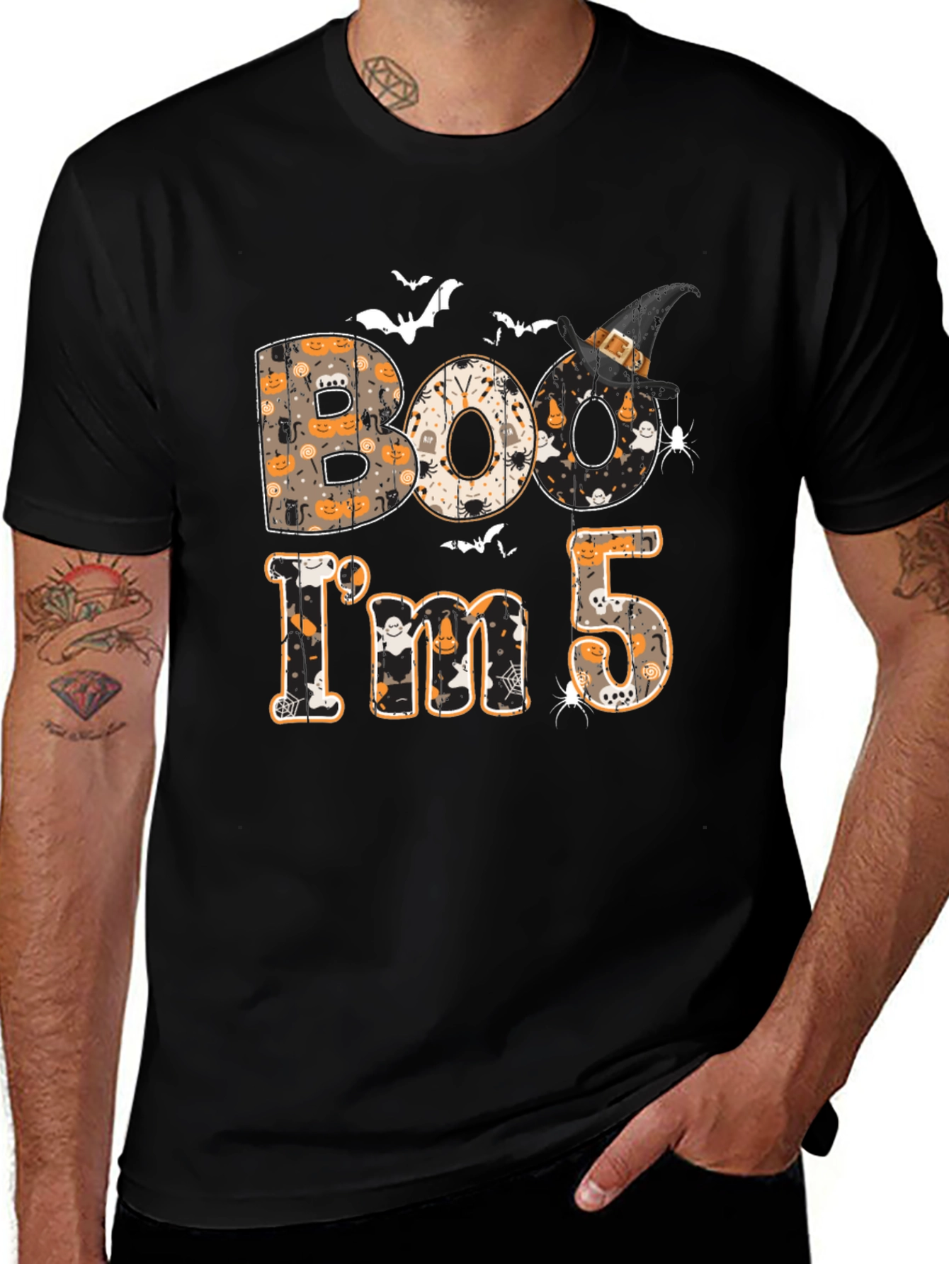 Halloween 5th Birthday Shirt - Boo Im 5