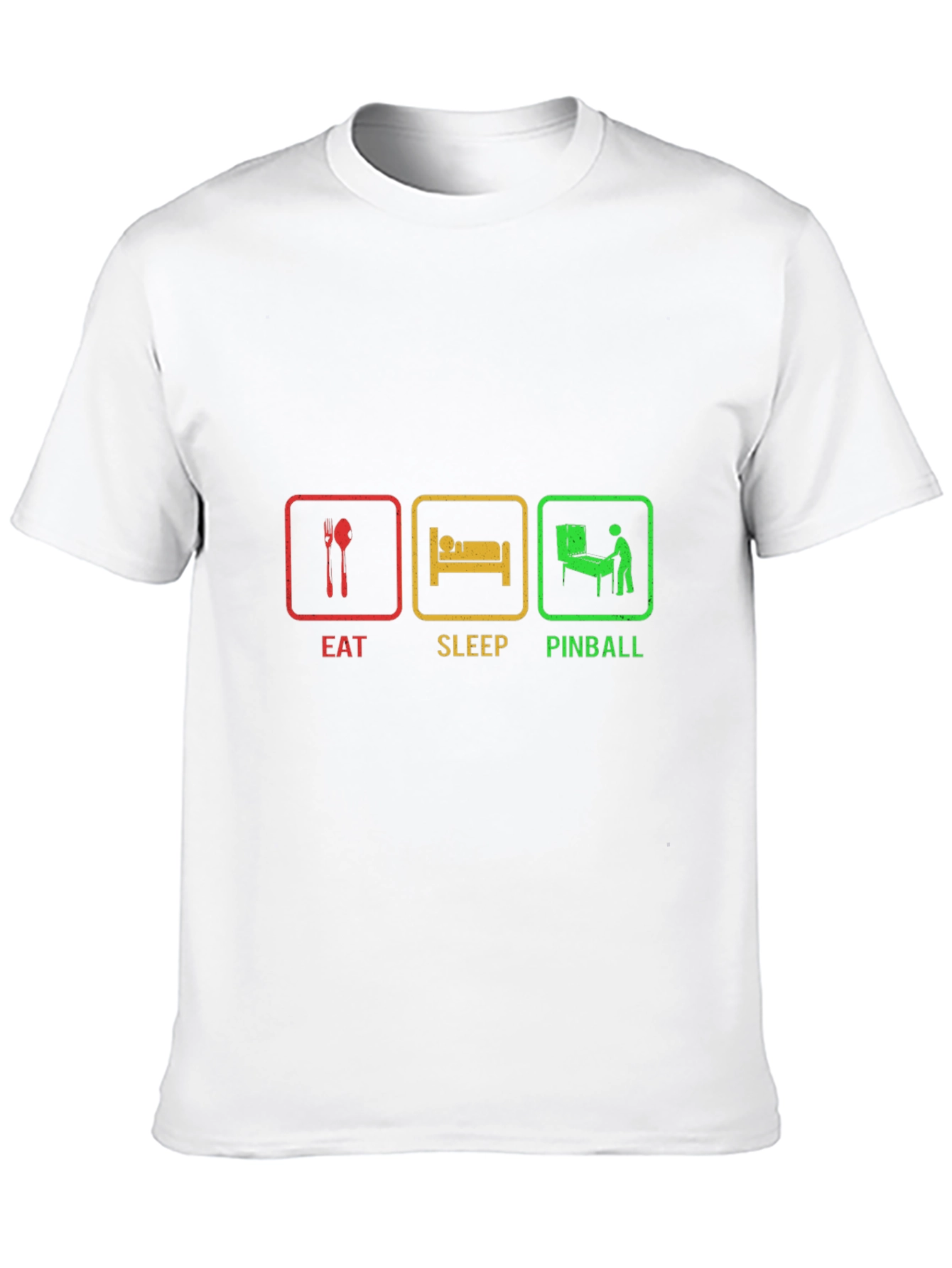 Eat Sleep Pinball Black T-Shirt