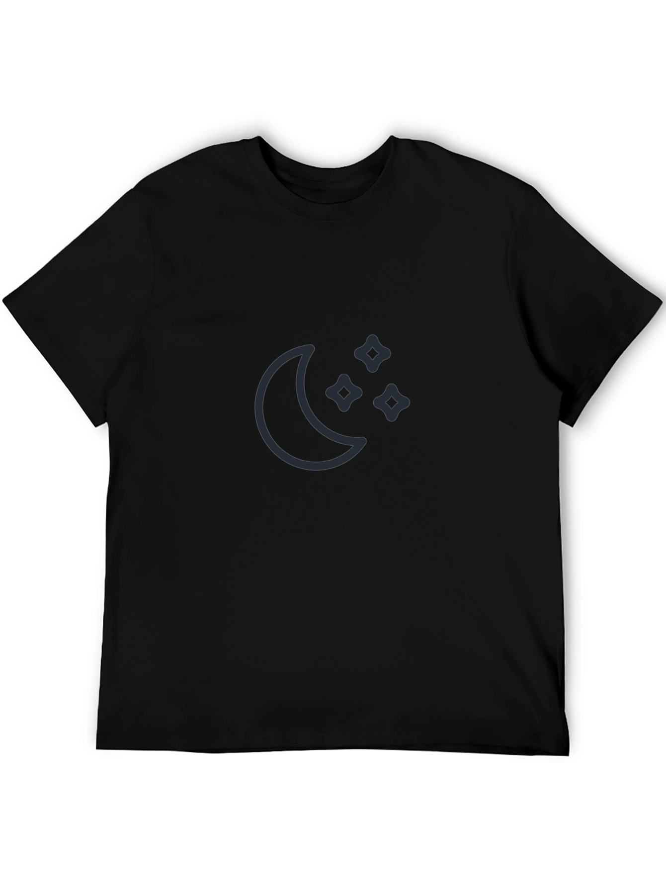 Moon & Stars Graphic Tee - Black