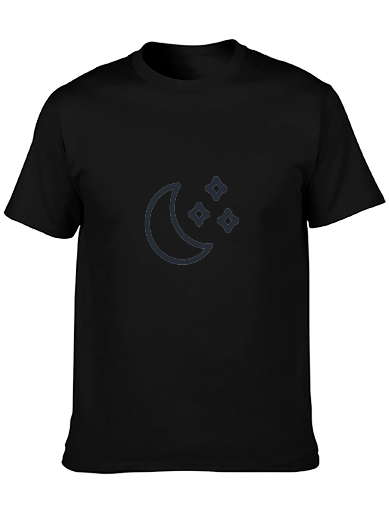 Moon & Stars Graphic Tee - Black