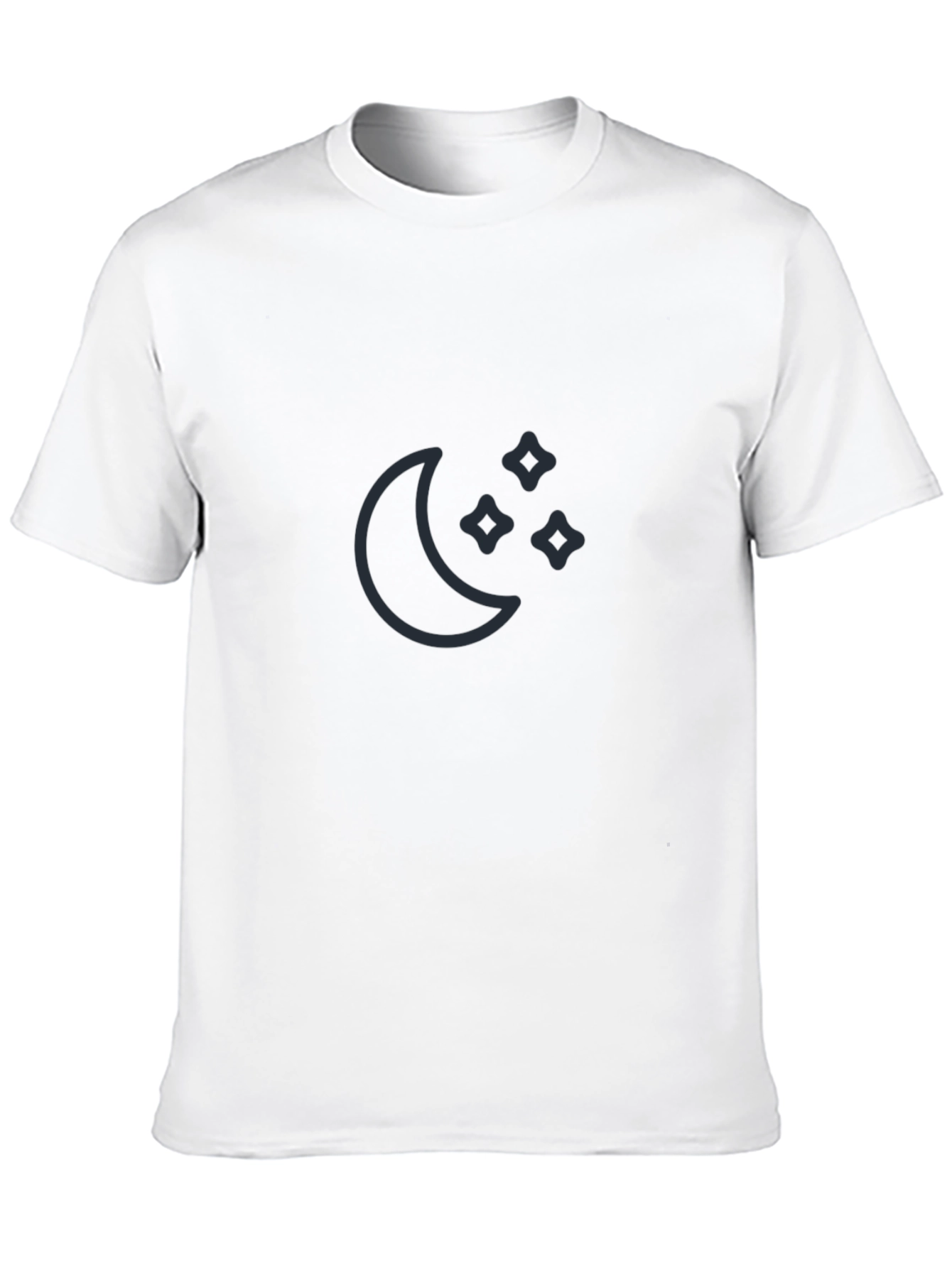 Moon & Stars Graphic Tee - Black